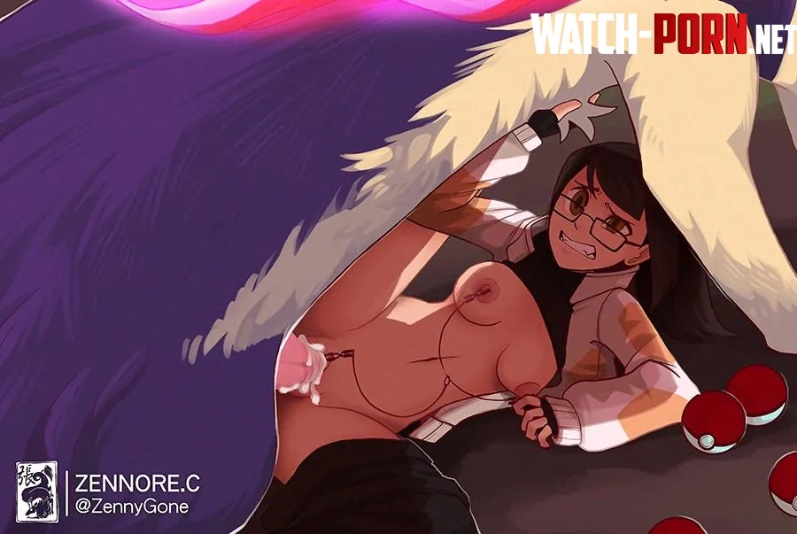 Trainer battles where the loser trainer gets rammed by the winner trainer's choice of Pokémon. (ZennyGone) by Lusty_Commissar