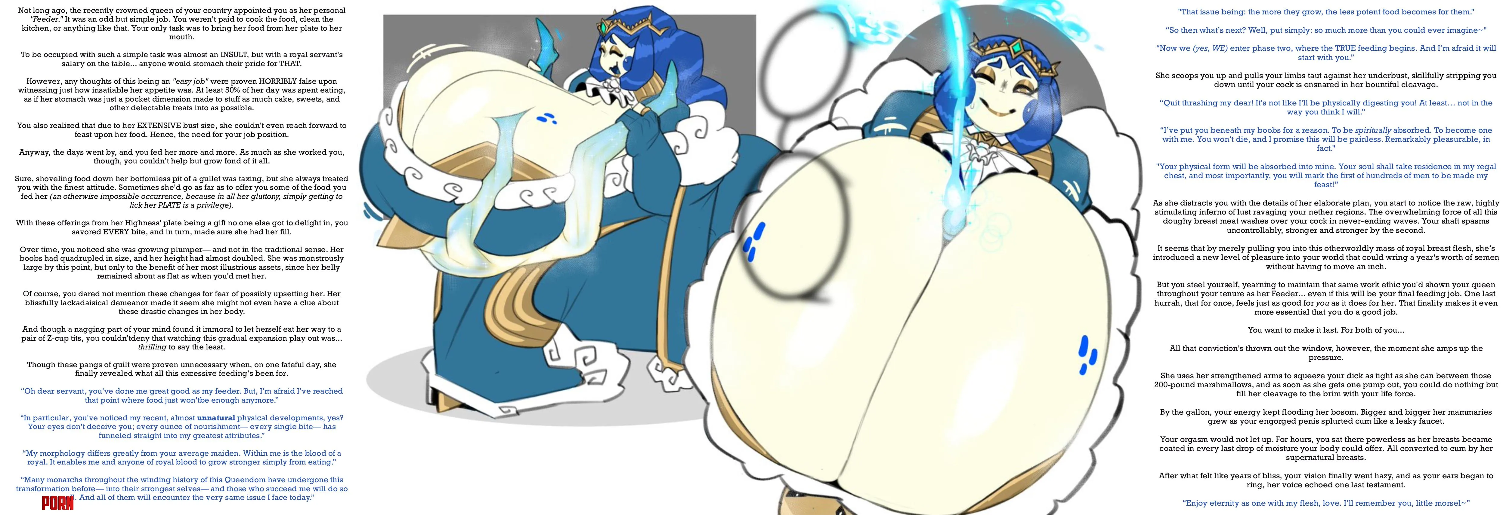 Her Royal Feeder (POLL IN COMMENTS) [Femdom] [Feederism] [Big Boobs] [Hyper] [Queen] [BBW] [Soul Vore] [Death By Snu Snu] [Size Difference] [Mini Giantess] [Wholesome?] [Paizuri] [Tittyfuck] [Artist: Dongwongtang] by Primary-Original3990