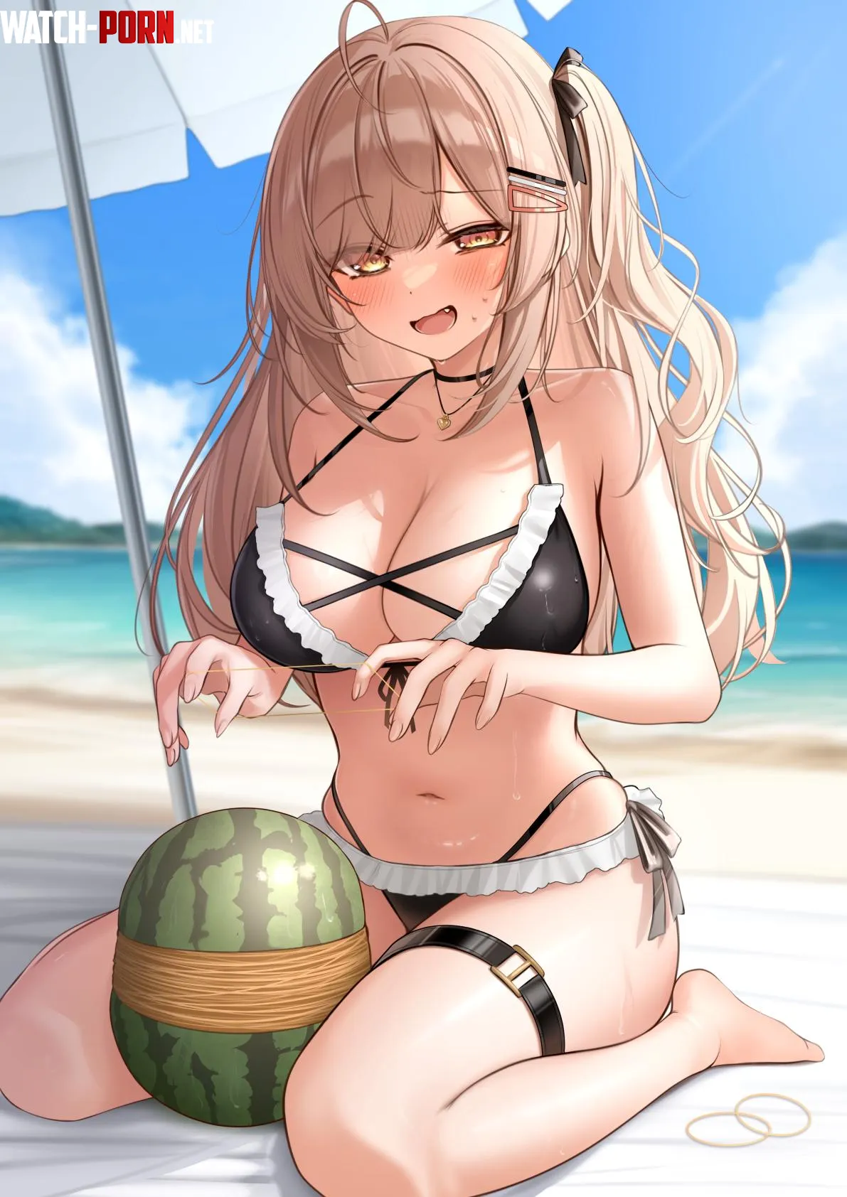 Trying to burst a watermelon [Artist's OC] by marxsander2016
