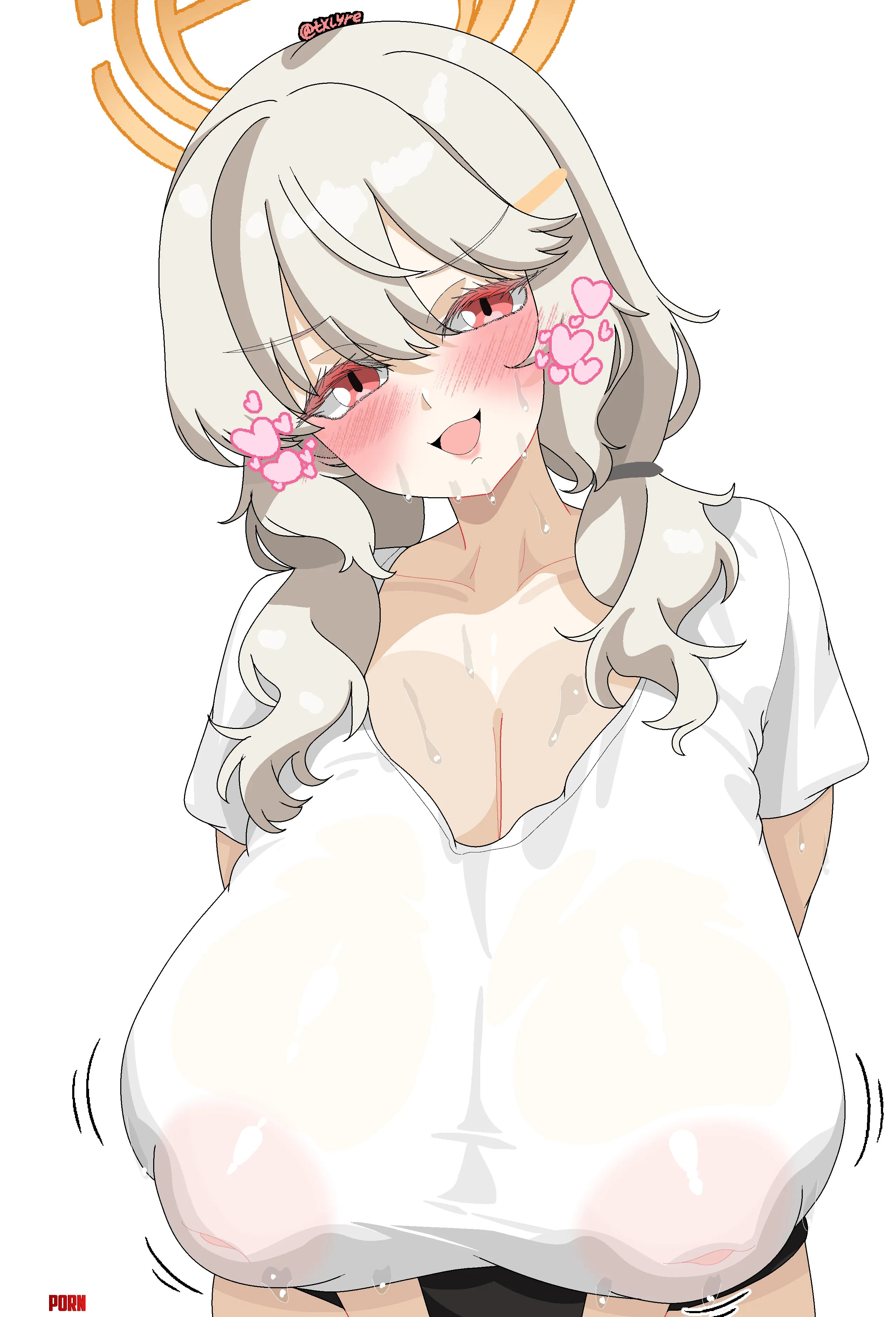 Utsumi Aoba but she is a milf (Blue Archive) by txlyre