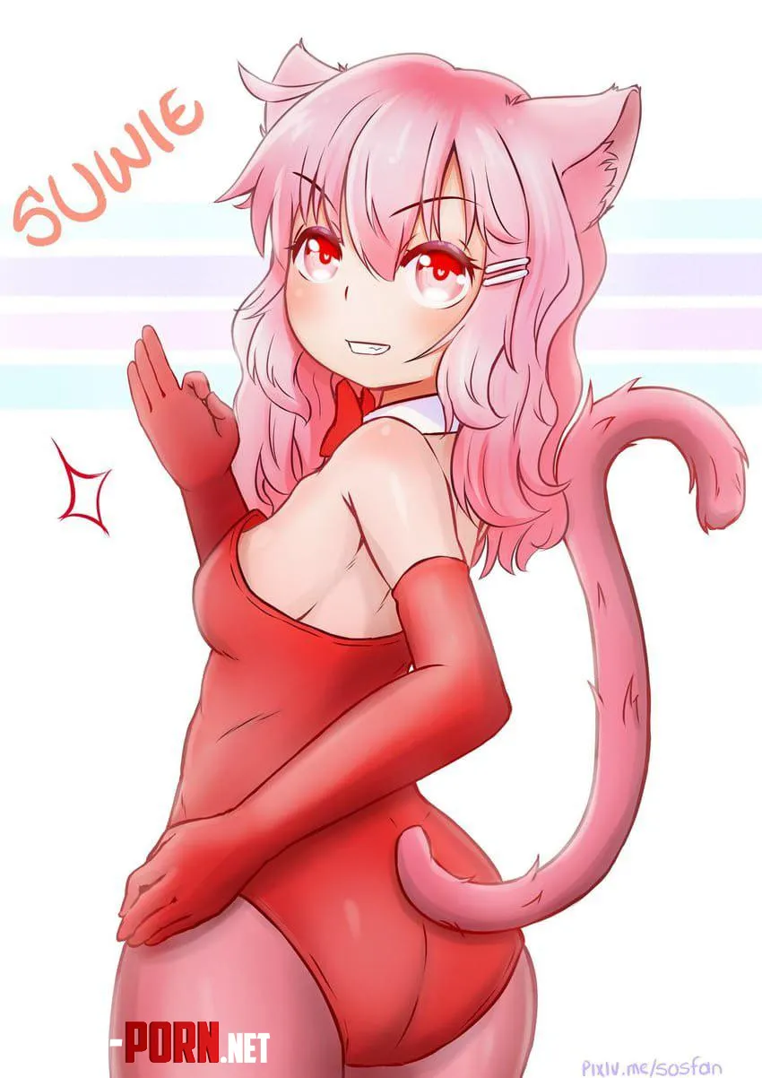 neko in red [sosfan] by GildedFlameso