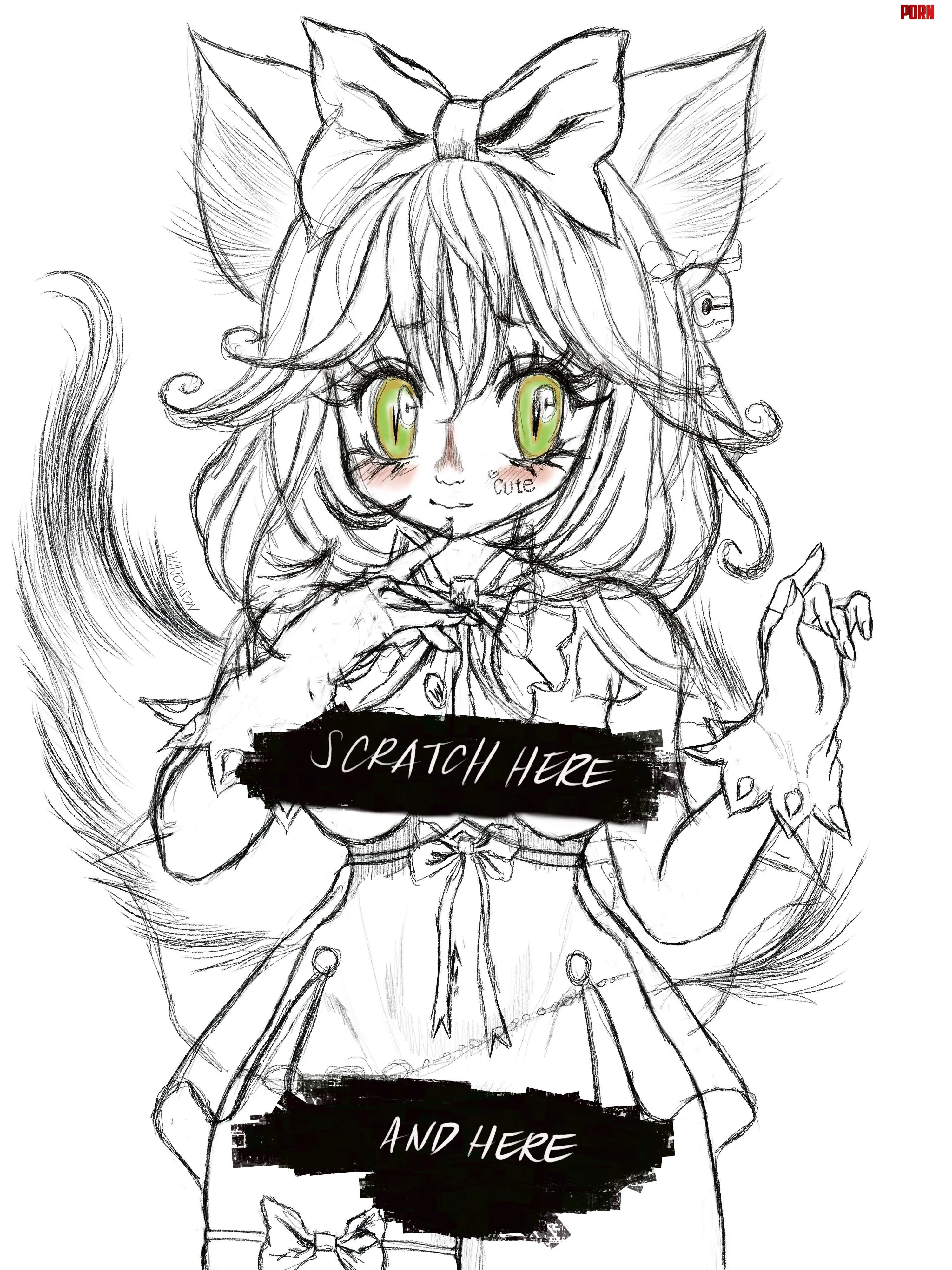 Neko Girl (Wajonson) by Odd_Candy_3248