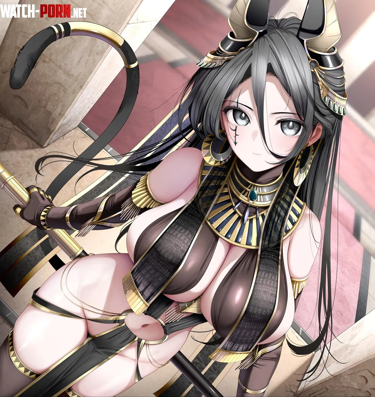 Gold and Black Bastet [Original] by Keyblade_Yoshi