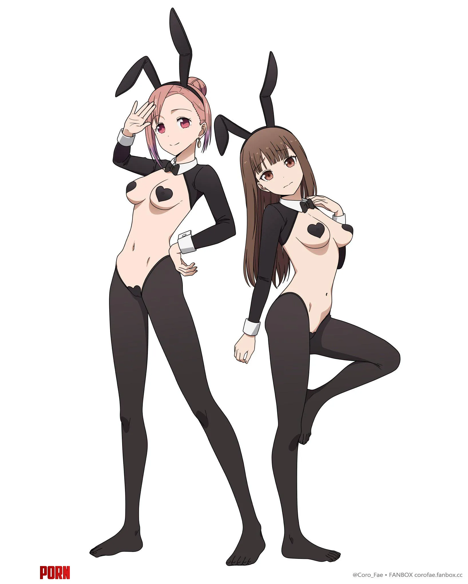 Tsubame & Miko [Kaguya-sama] by destinyherowolf