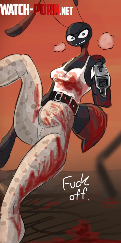 [X] for heavy blood | Carpenter ant locking in ( By anthumans ) by anthumans