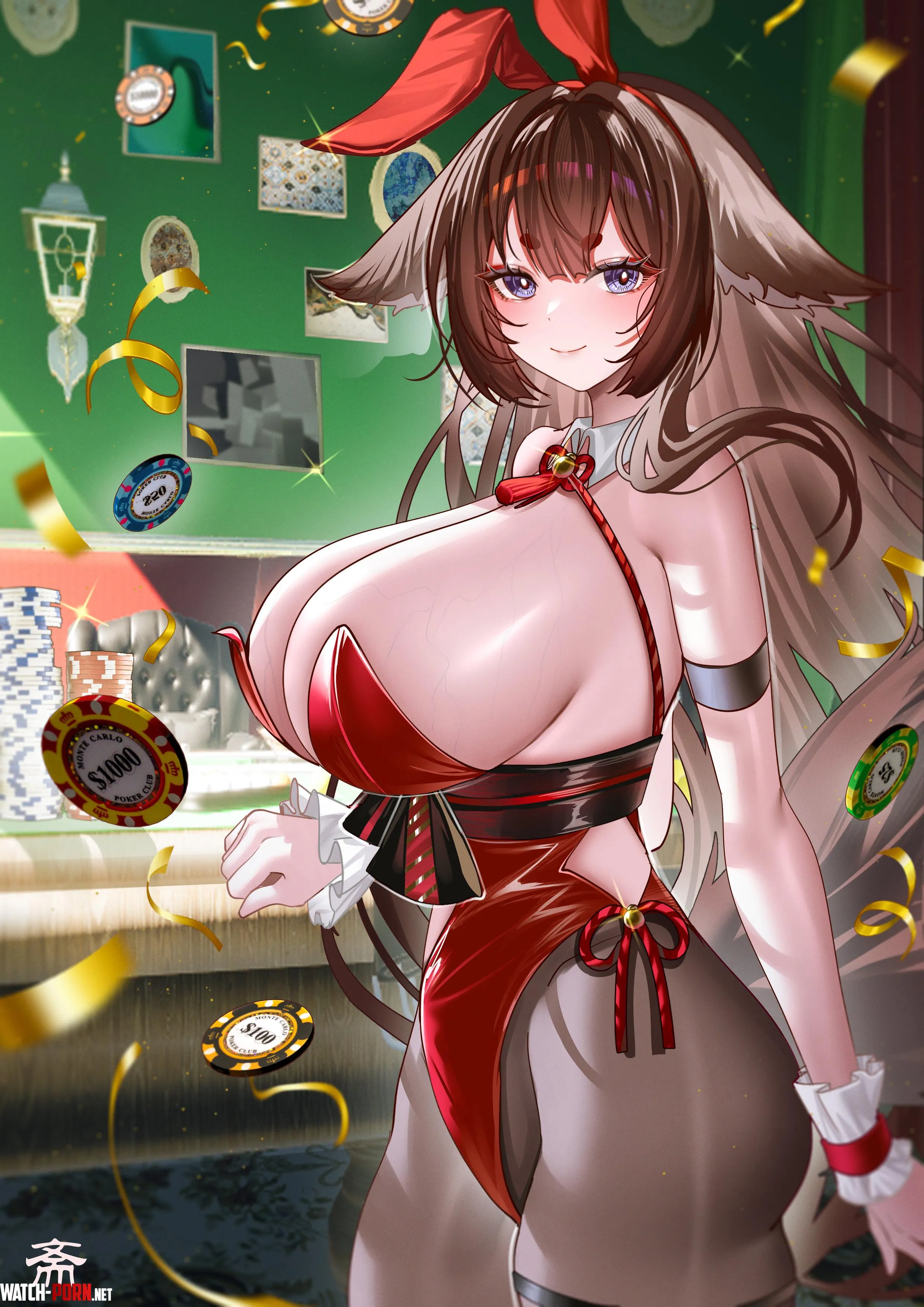 Amagi in bunny costume (碳酸 / szmmm303) by elegantloveglimmer