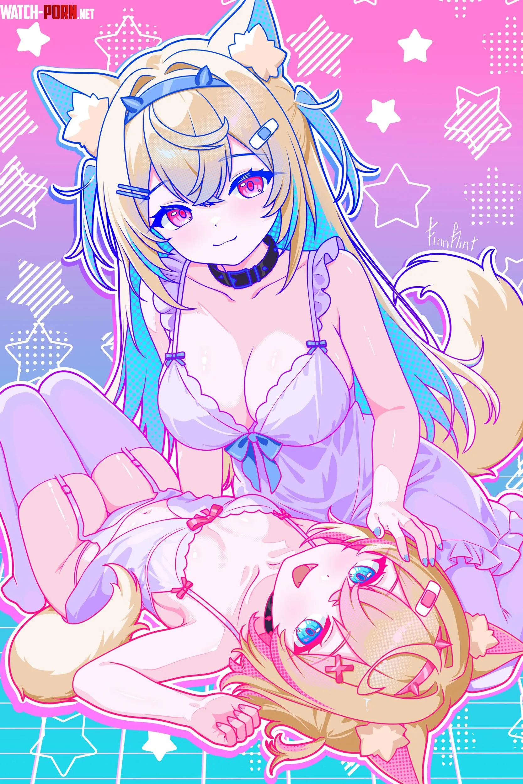 Fuwamoco (FinnFlint) [Hololive] by oldupstairs3566
