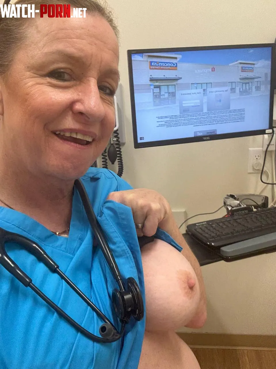 My 54yo tits hanging proud... still worthy of every stroke you’ve got... by Medium_Caregiver_665
