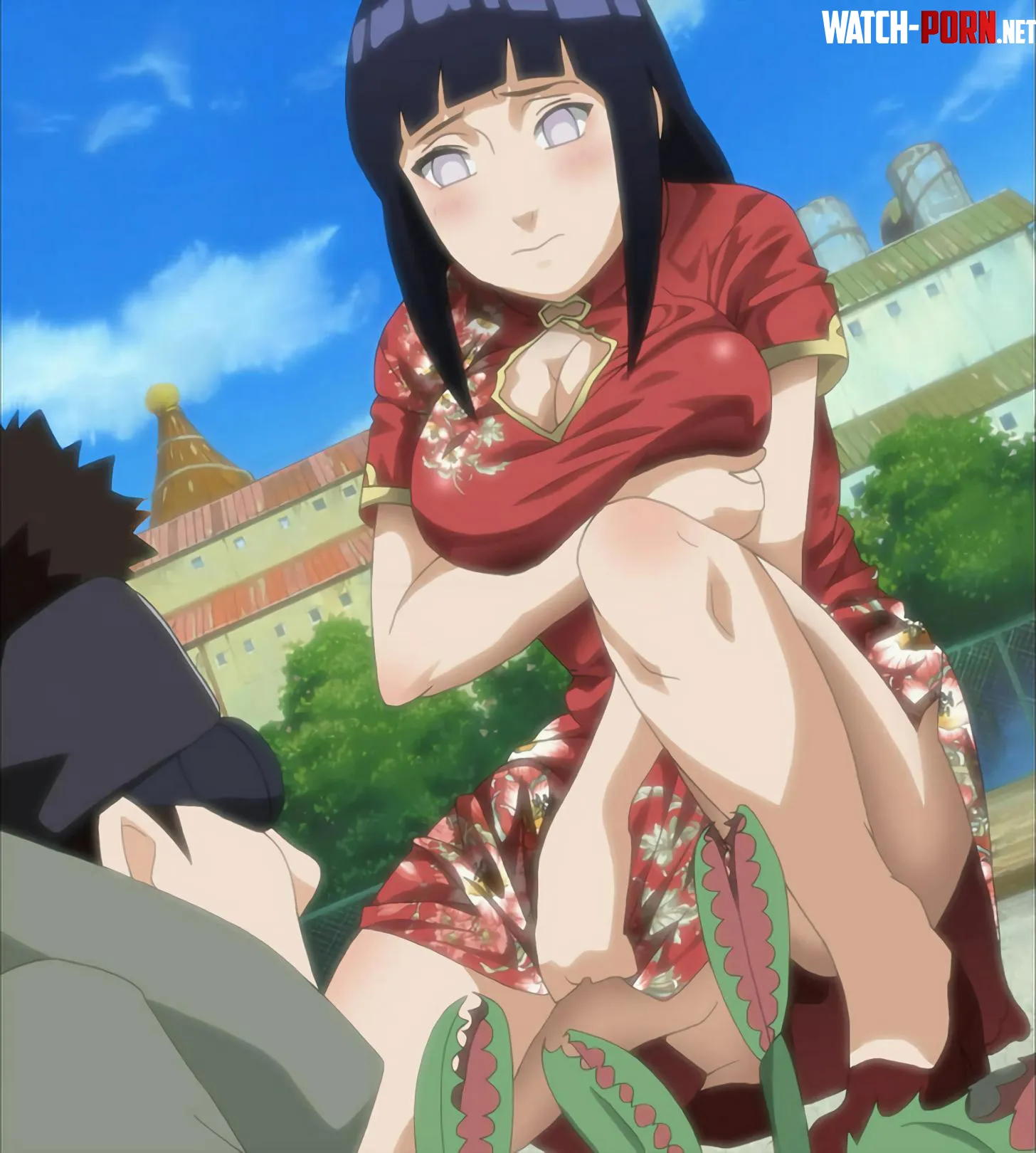 [Naruto Shippuden] First man to see Princess Hinata Hyuga's pussy was not her husband or crush but Shino. It seems panties are unnecessary to Hyuga attire XD by mrlarsbar