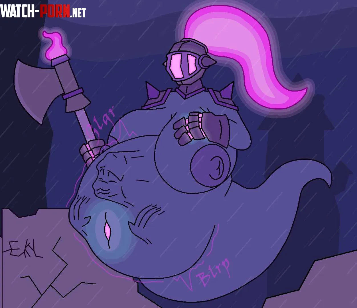{image} [Voretober Frights 1/4] Knighty Knight (by EKL_DX78) (absorption) (endo) (willing prey) by Guilty-Truth-789
