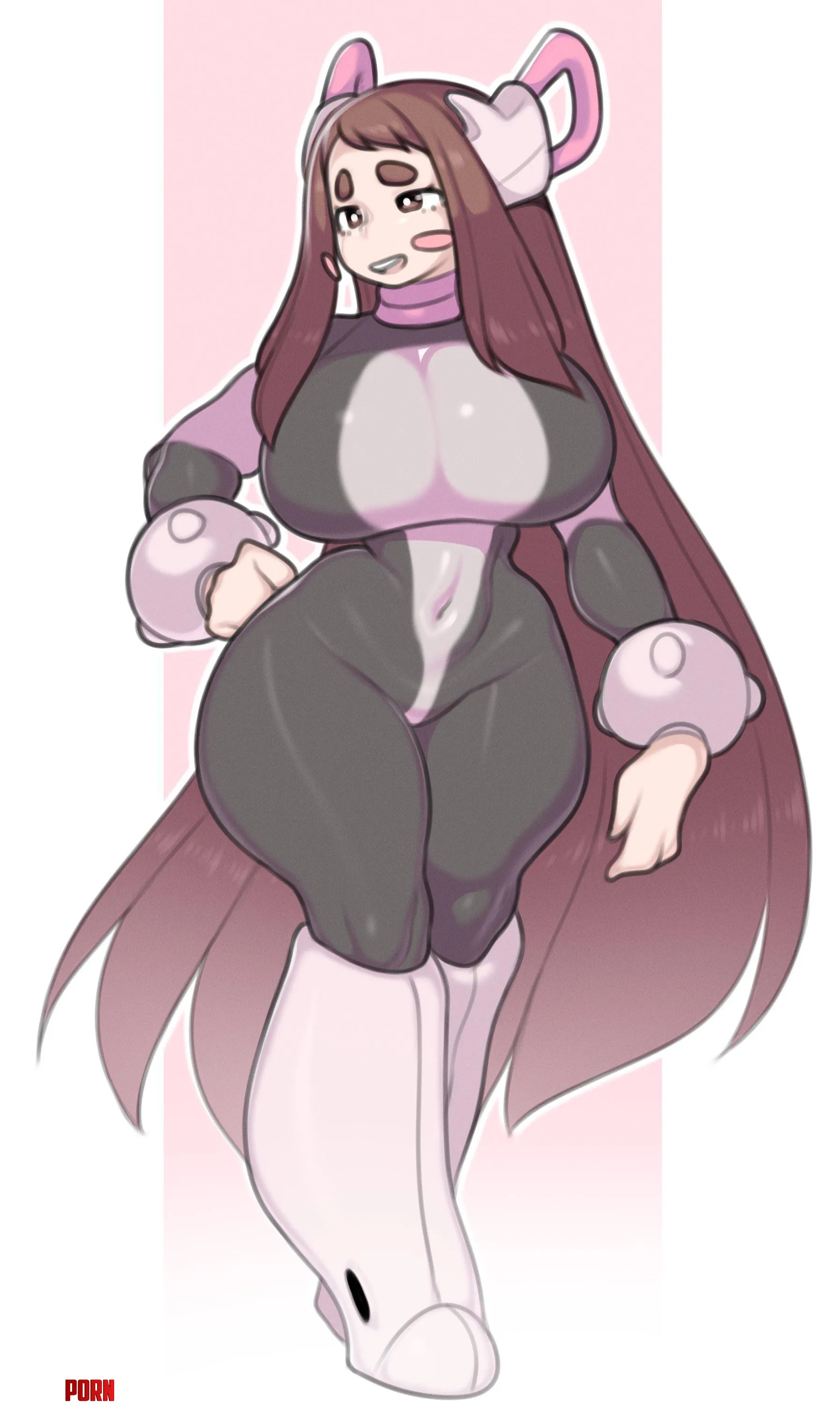 Timeskip Ochako with long hair (onaeane) [My Hero Academia] by MillionHypotheses