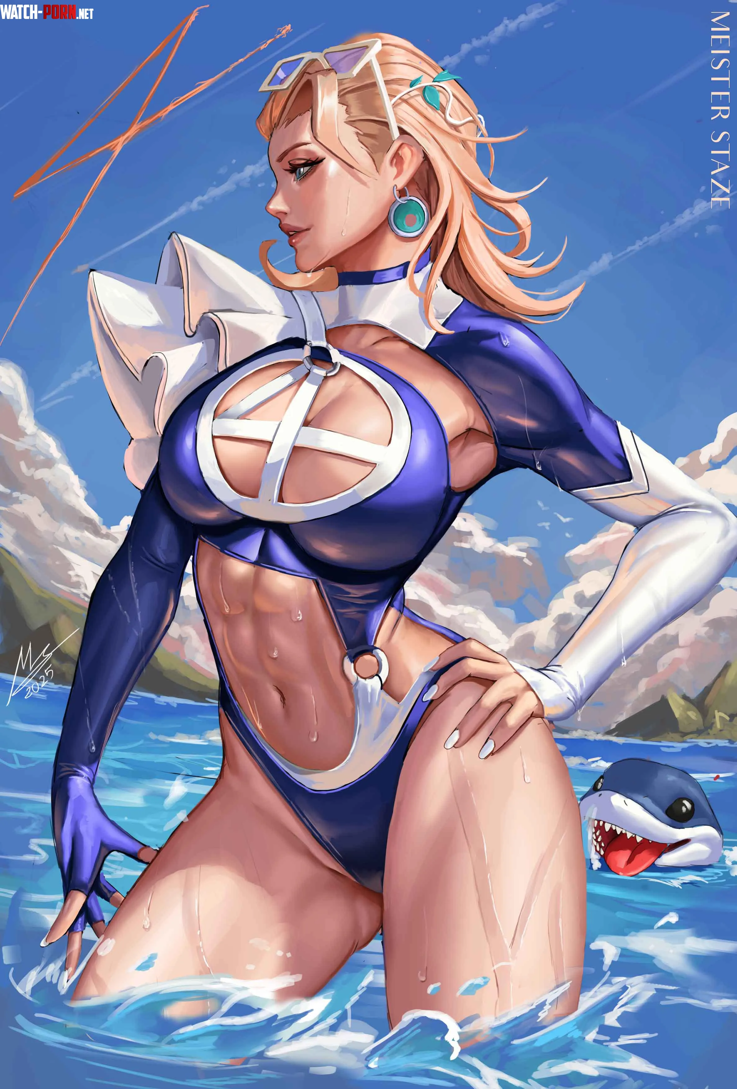 Mommy Sue Storm in swimsuit [Marvel Rivals] by NautyNautilus