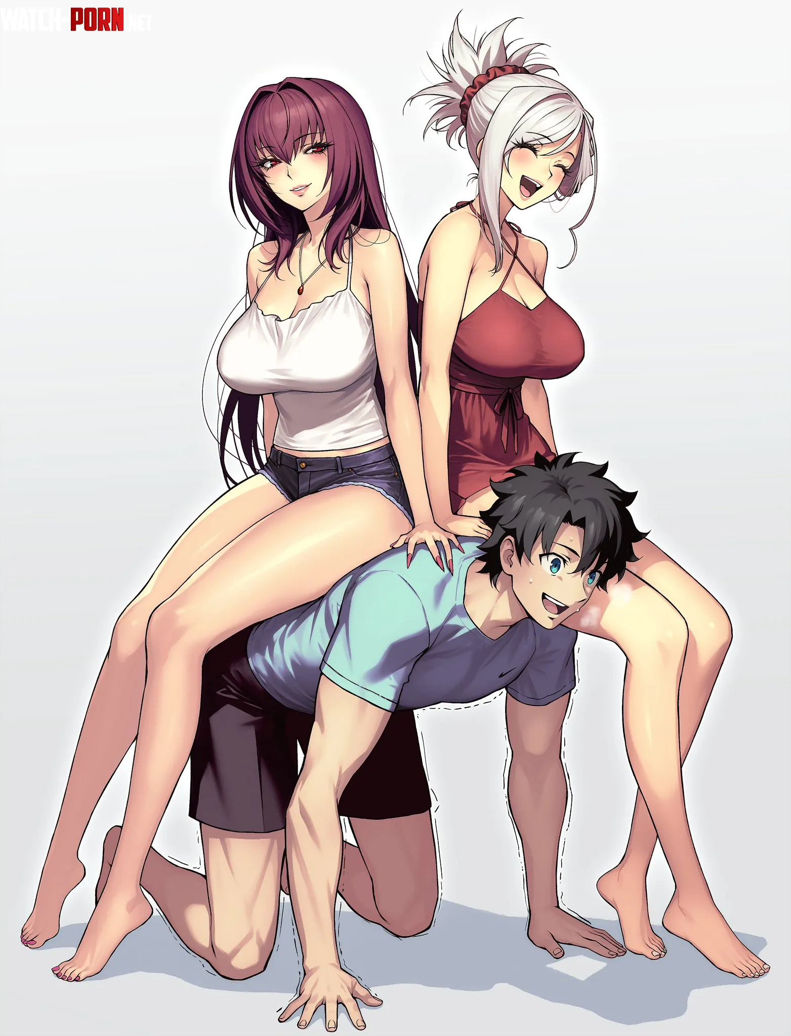 Musashi & Scathach taking a Seat [Fate/Grand Order] by WoolsonDaSheep