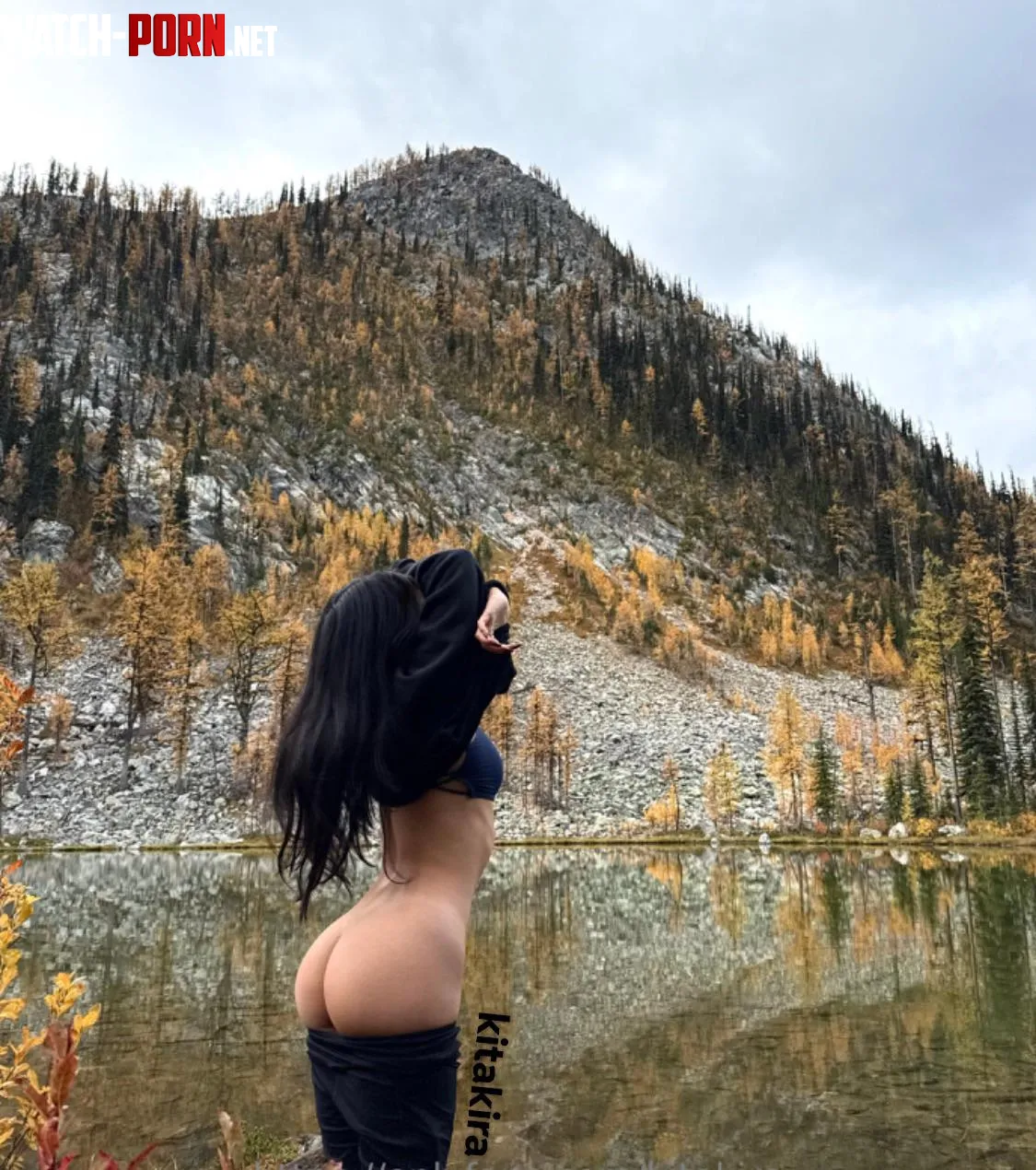 It’s not a hike without skinny dipping in the lake! by kitxkira
