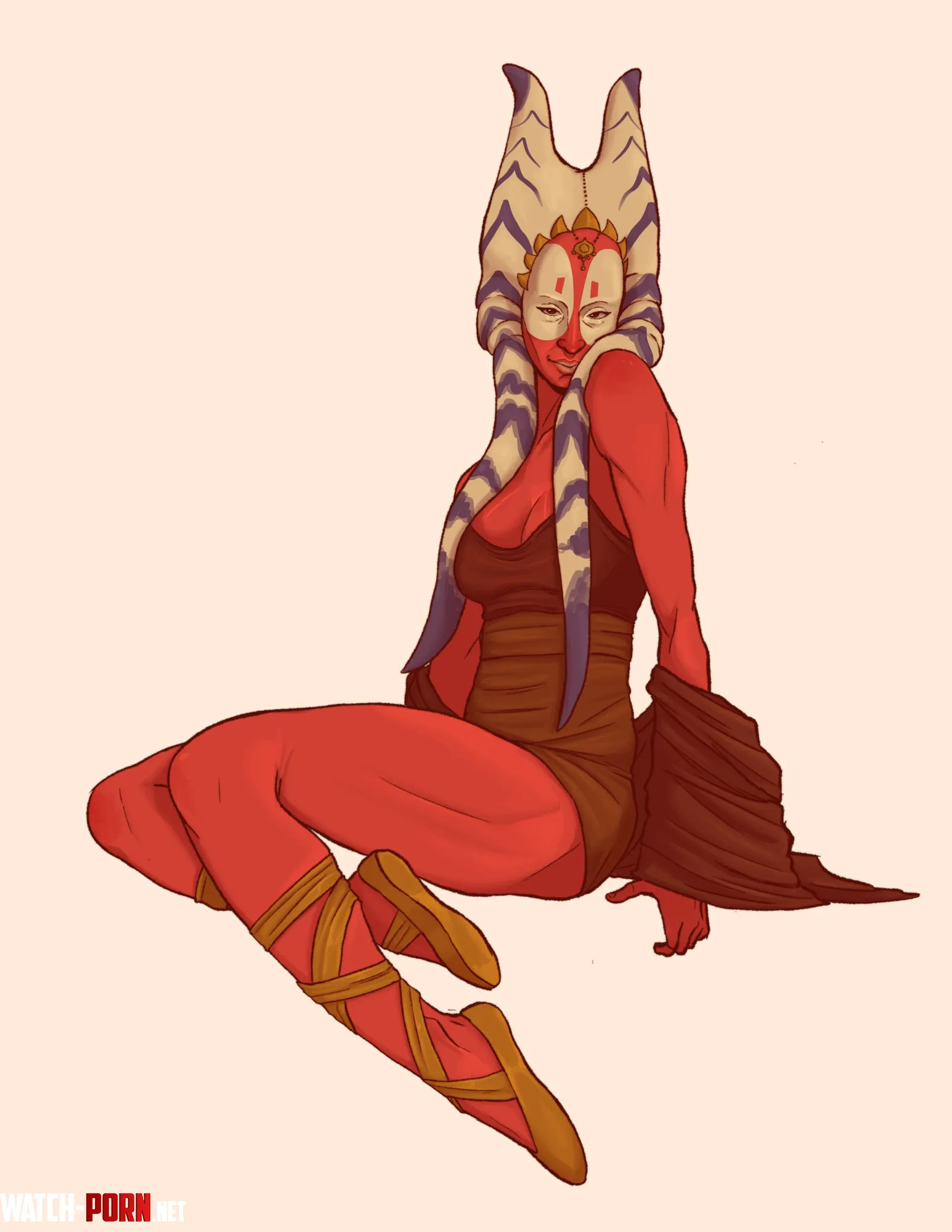 Pinup Shaak-Ti (Edenemy art) by Throwawayanon2485