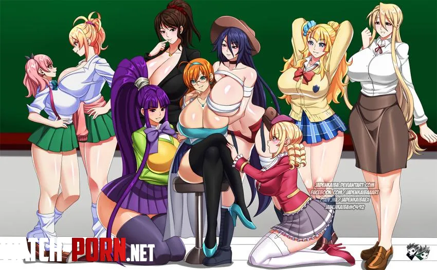 Lesbian MILF Harem 2 (by jadenkaiba) by SaberLover1000