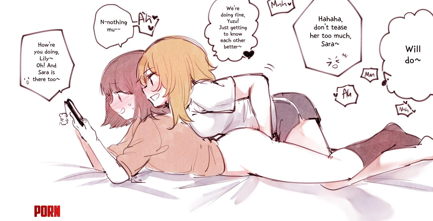 Fingered during a facetime call with a mutual friend (chadolbaegi) [Original] by HentaiDepartment