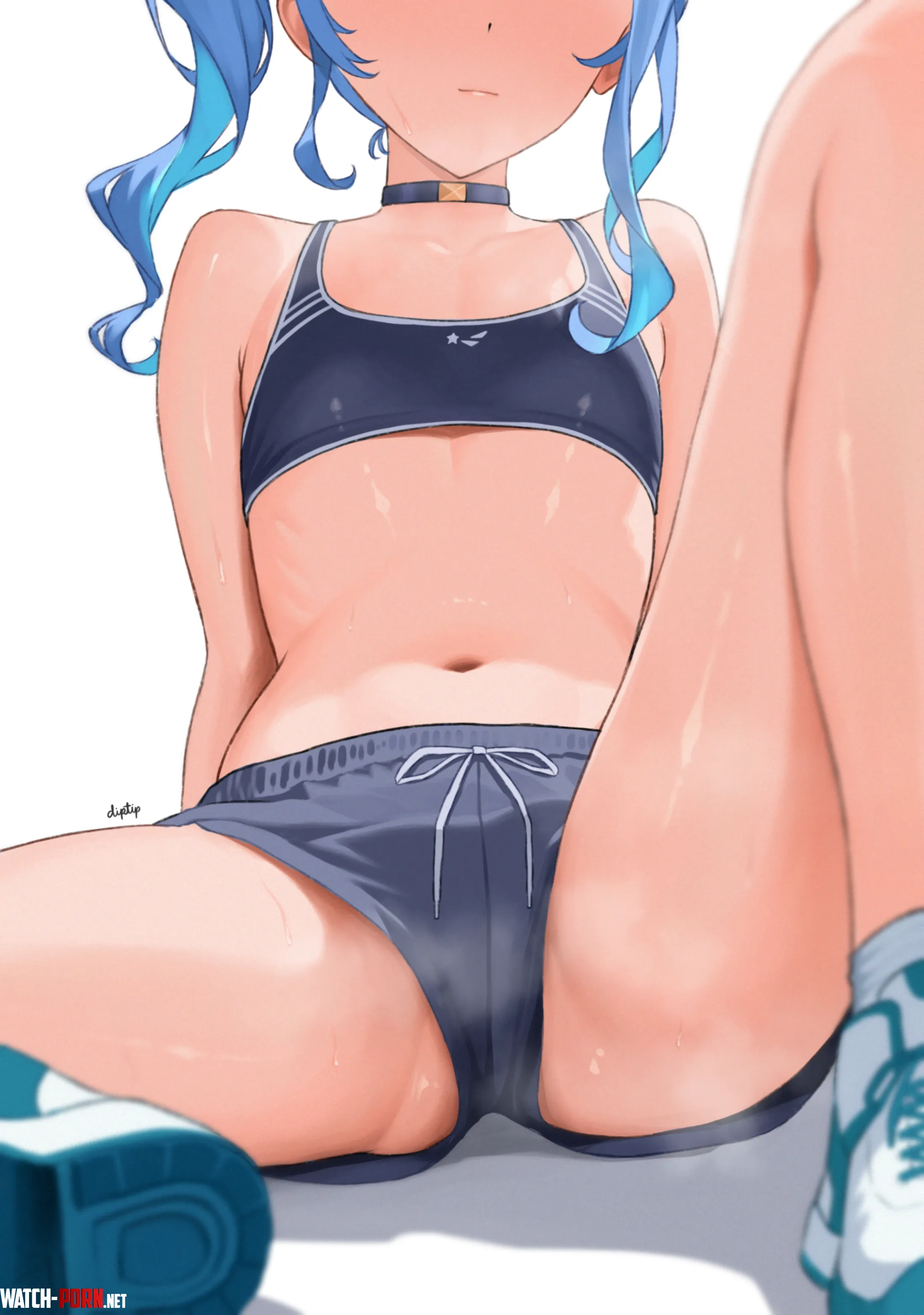 Suisei after exercise by NautyNautilus