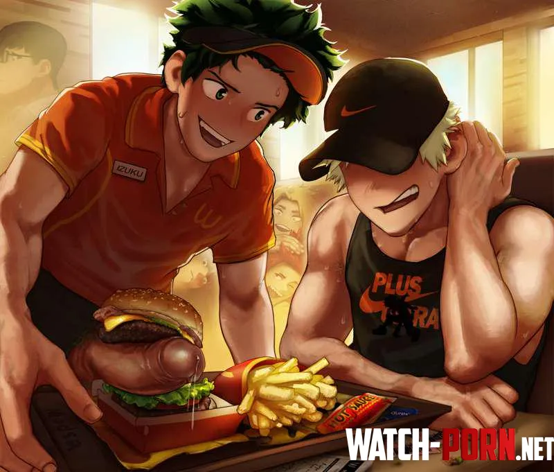 Deku serving up sausages (modsaart) by EternalSnow05