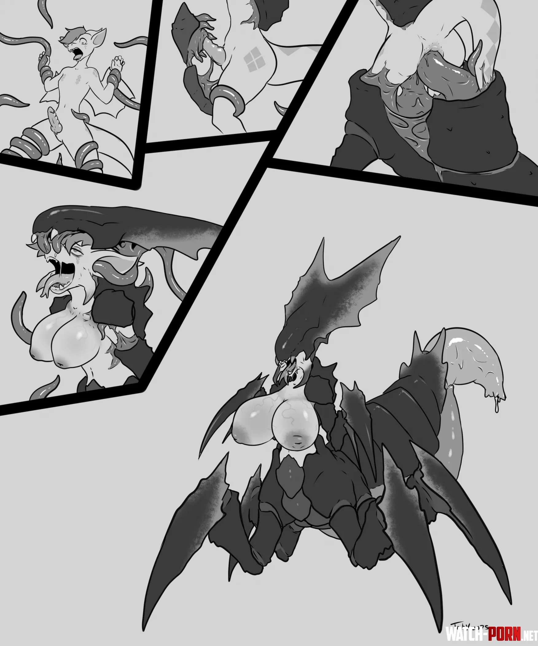 Creating A New Queen by Toby Art (Insect-Terminid Parasitic-Armor Corruption Expansion) by DarthFetish