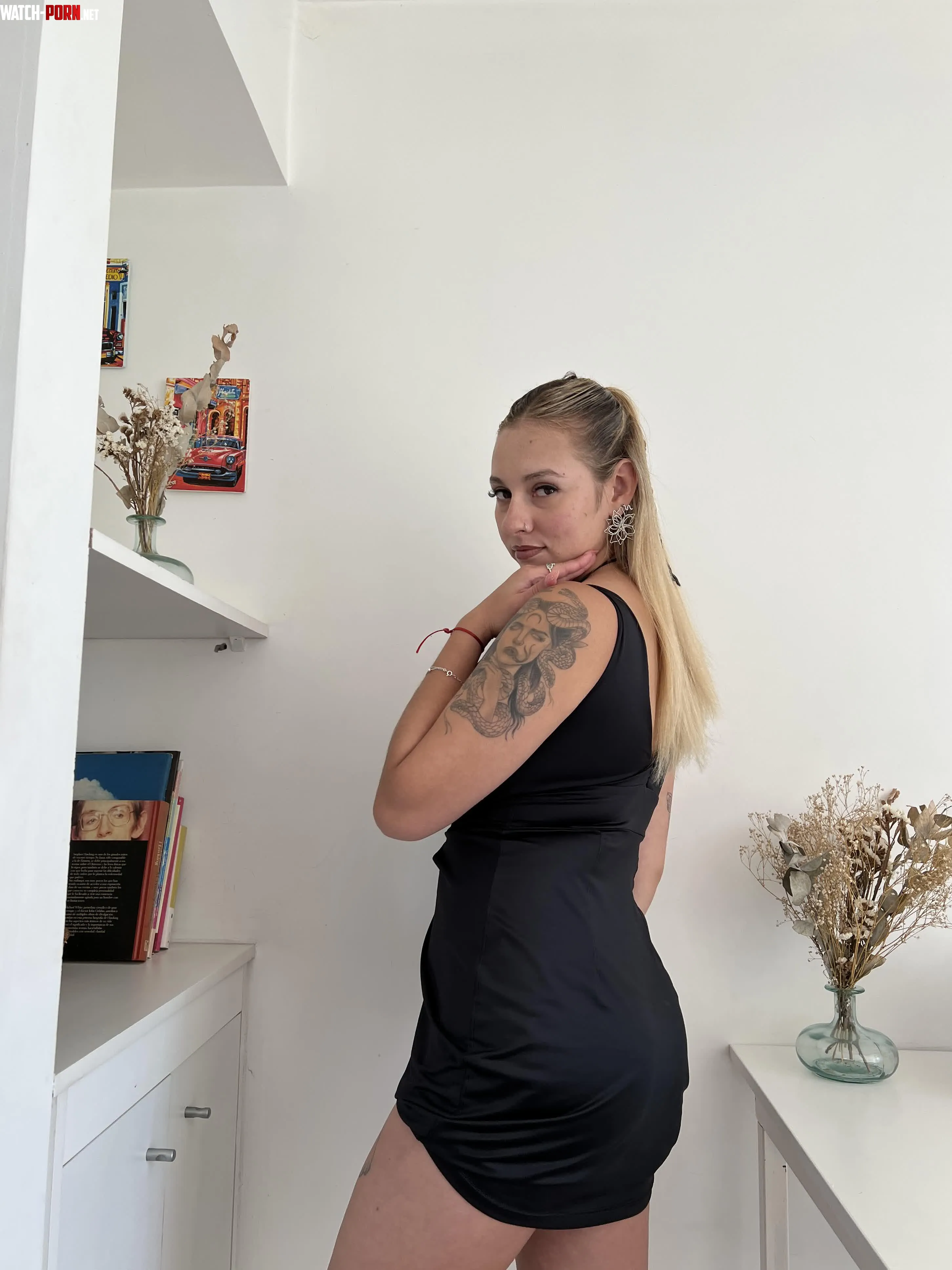 black dress looks stunning on me by HeyLiviaHere