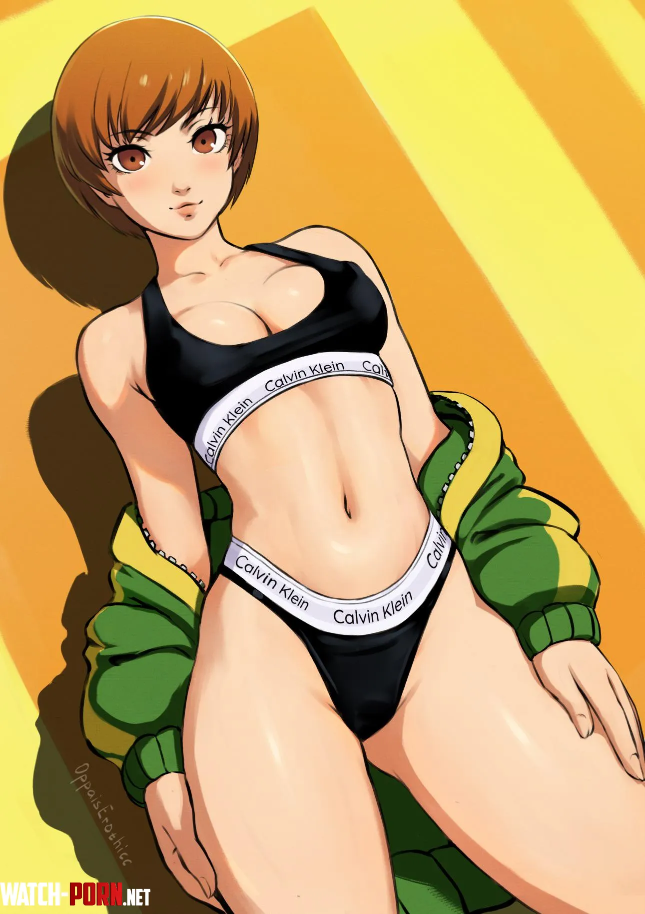Chie wants to show off (Oppaierosthicc) by SpitefulCrow1701