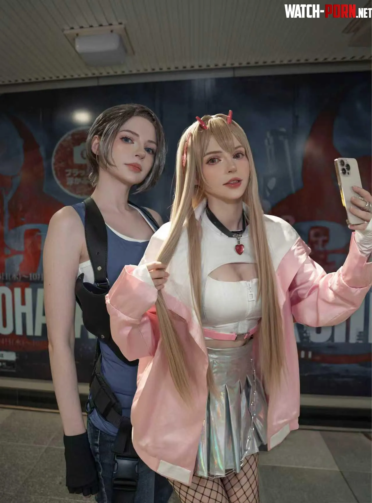Jill Valentine x Viper Residentevil x NIKKE by Boring_water33