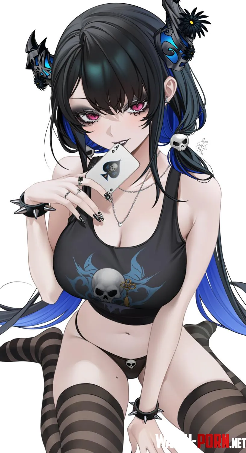 Nerissa is good at poker [hololive] (oikomia) by RainDMask