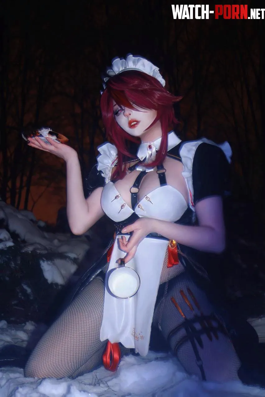 Maid Rosaria (met0.tox) [Genshin Impact] by met0tox