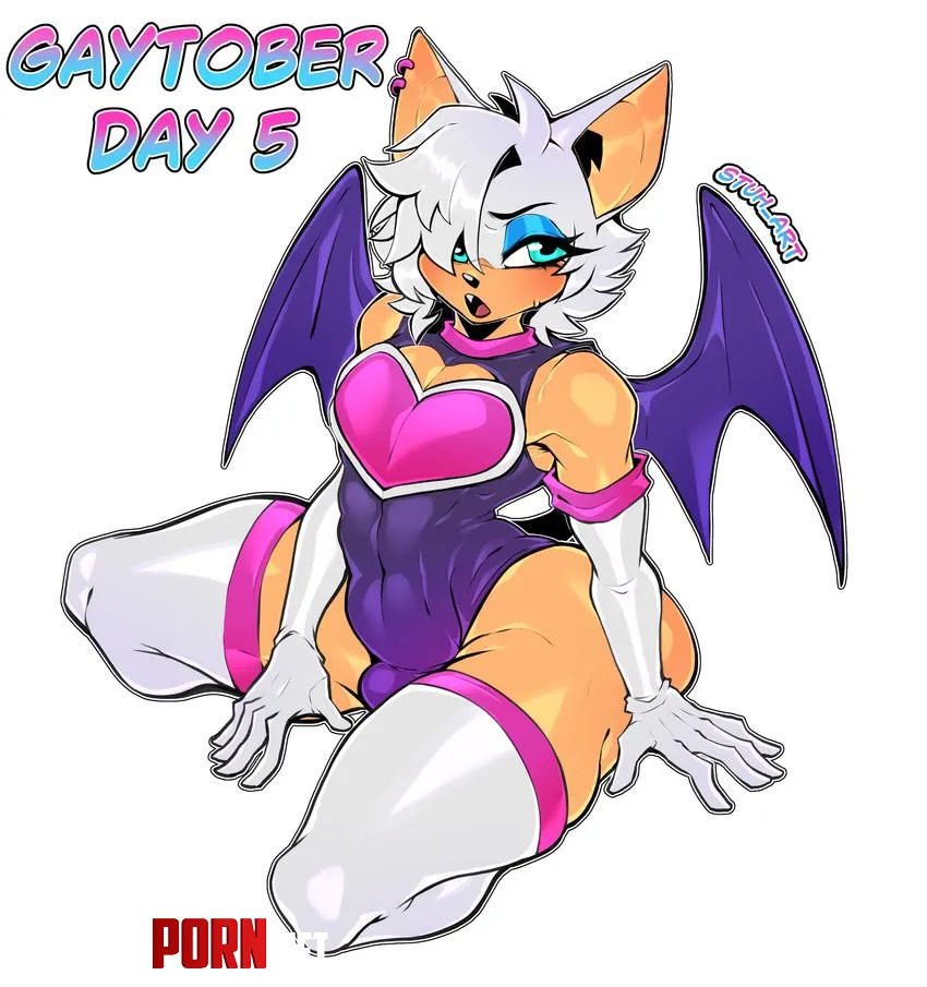 Rouge the bat (art by stuh art) by courier5995
