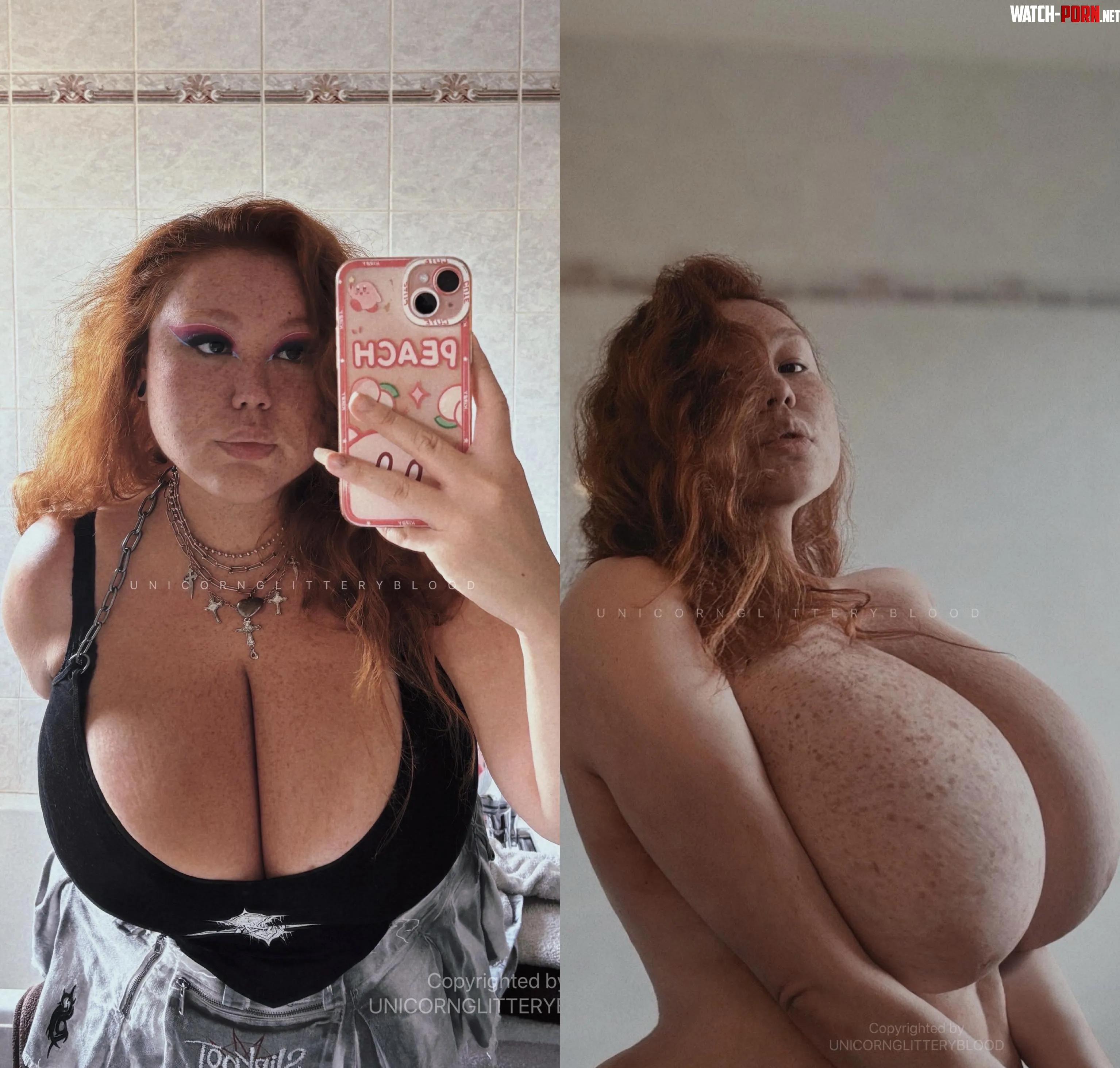 massive redheads tits by Unicornglitteryblood