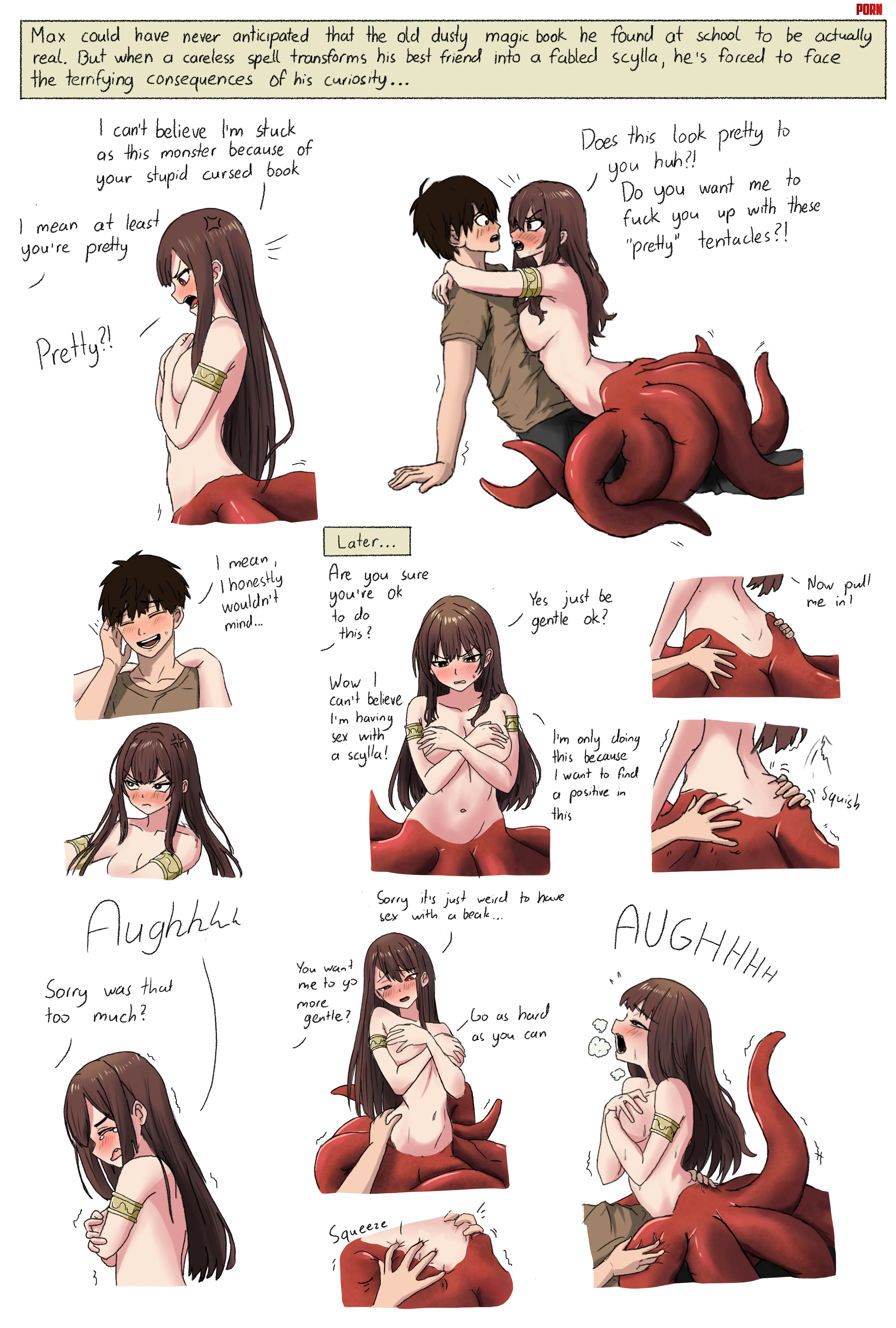 When you accidentally turn your best friend into a Scylla and you're a good flirt [OC] by JohnHD11