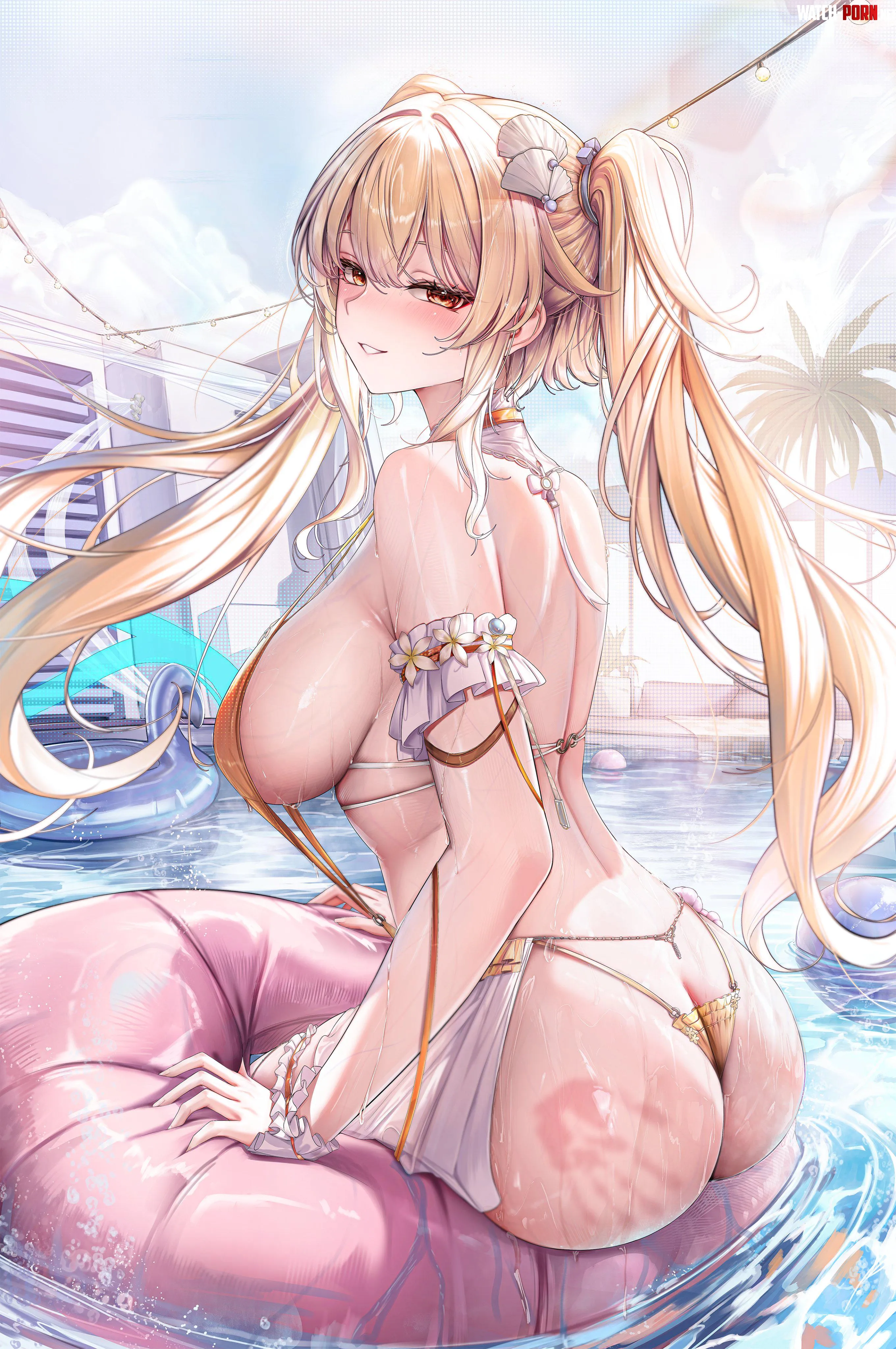 Fenny Golden in the pool (lrrer) by elegantloveglimmer