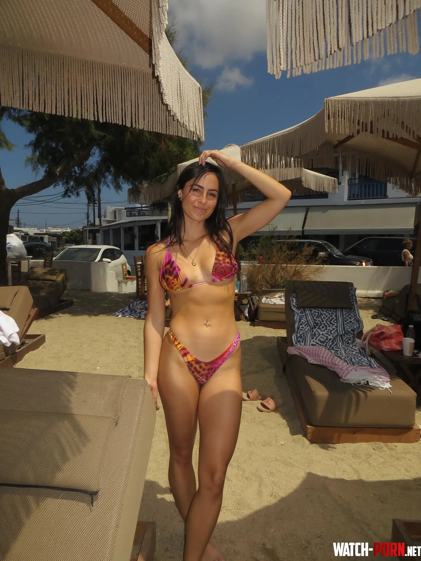 Pink leopard print bikini by fanfareflax