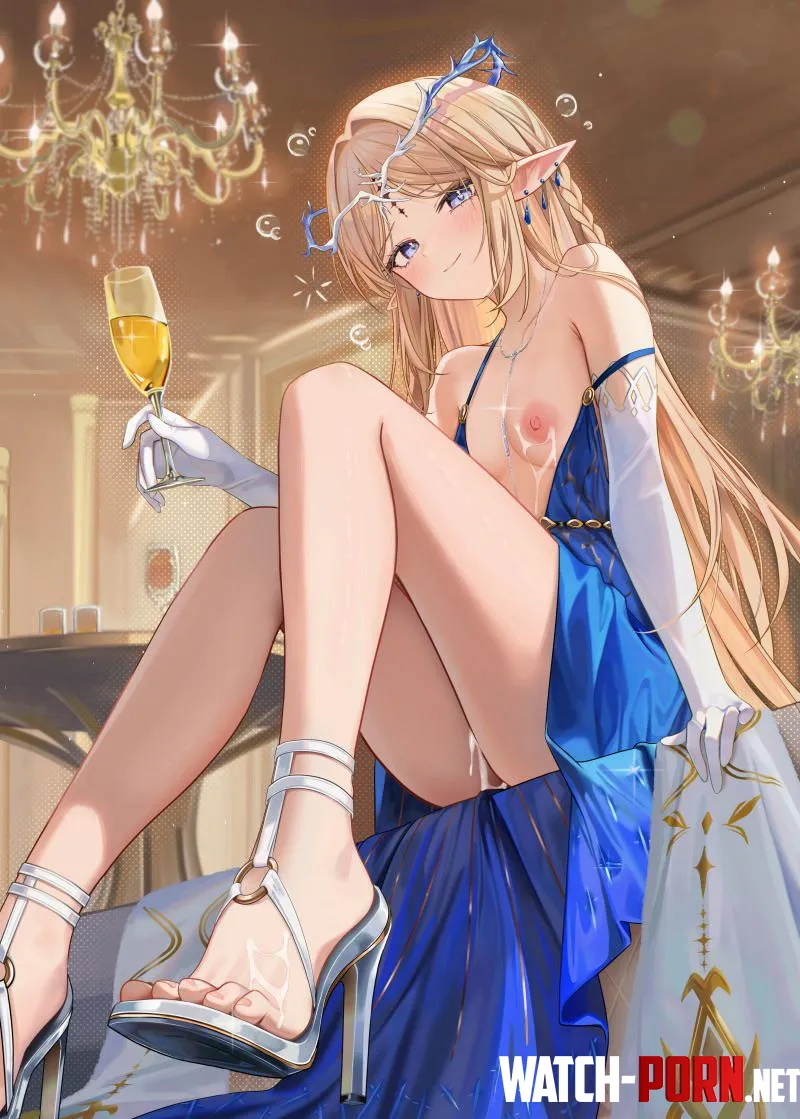 Cartethyia  enjoying her drink (儒宅) [Wuthering Waves] by Silent_Steak_9540