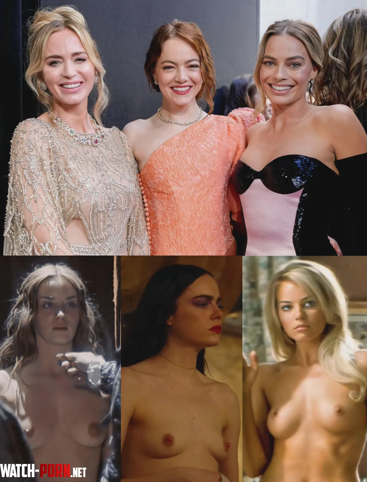 Emily Blunt, Emma Stone and Margot Robbie by No_Director_1