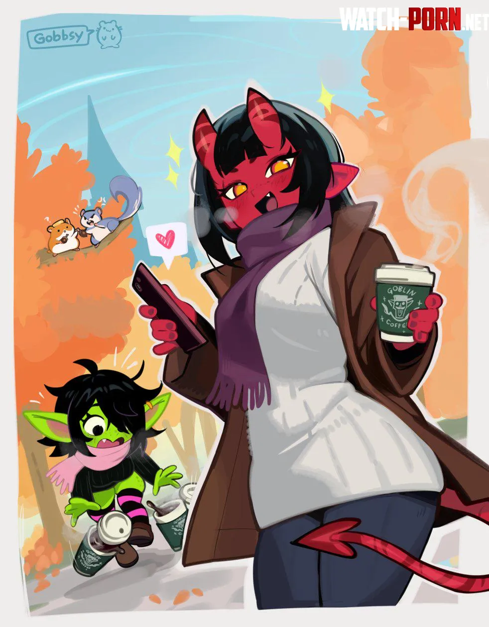 Autumn Vibes (gobbsy_art) by drawmethatgoodstuff