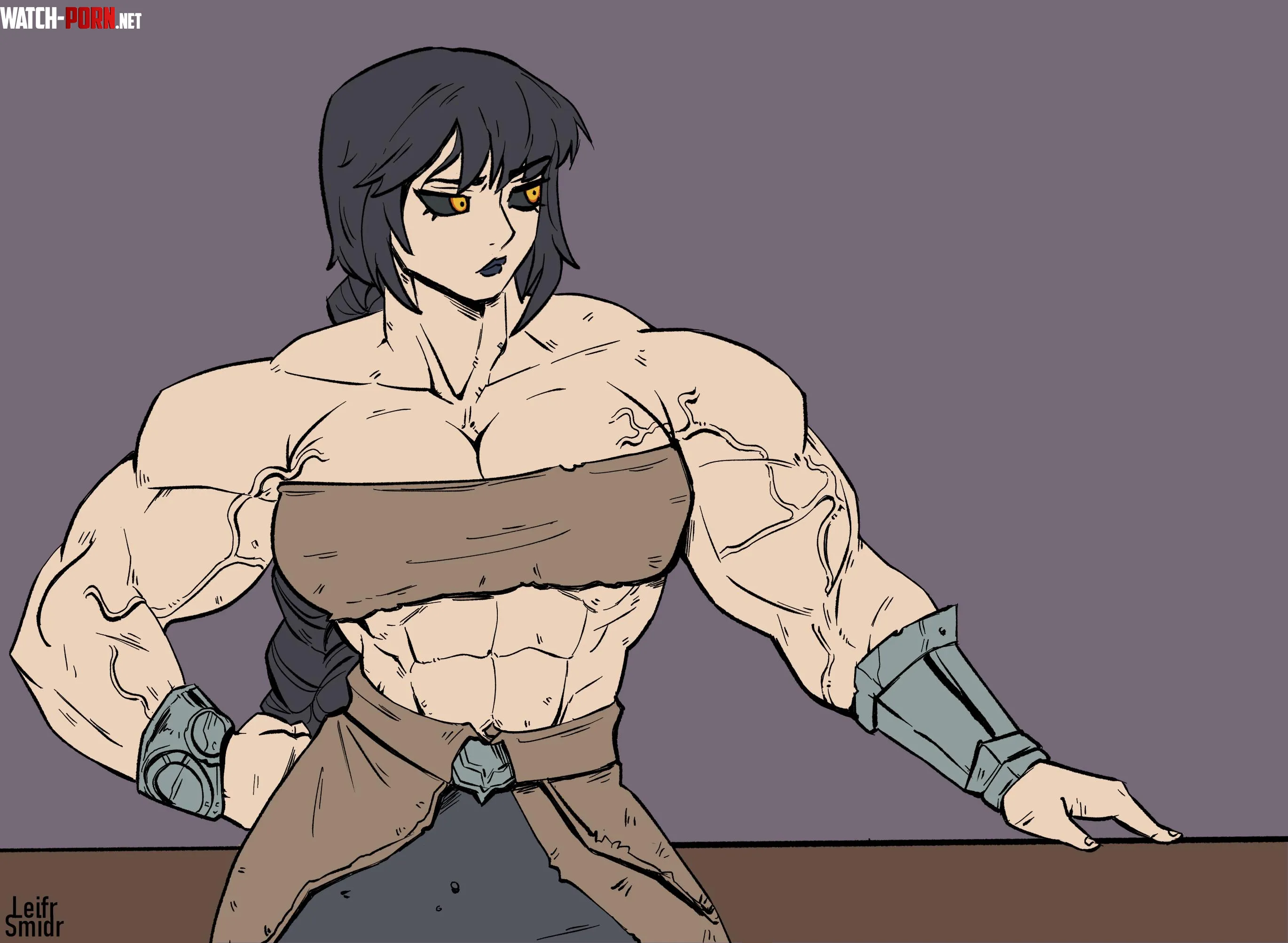 Female fighter [@Leifr_Smidr] by TheTMoneyMan