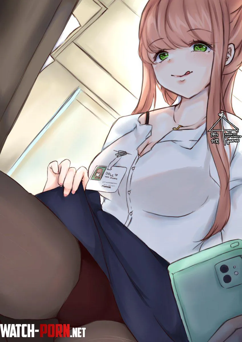Front desk Monika (Yuxine) by Azzuart
