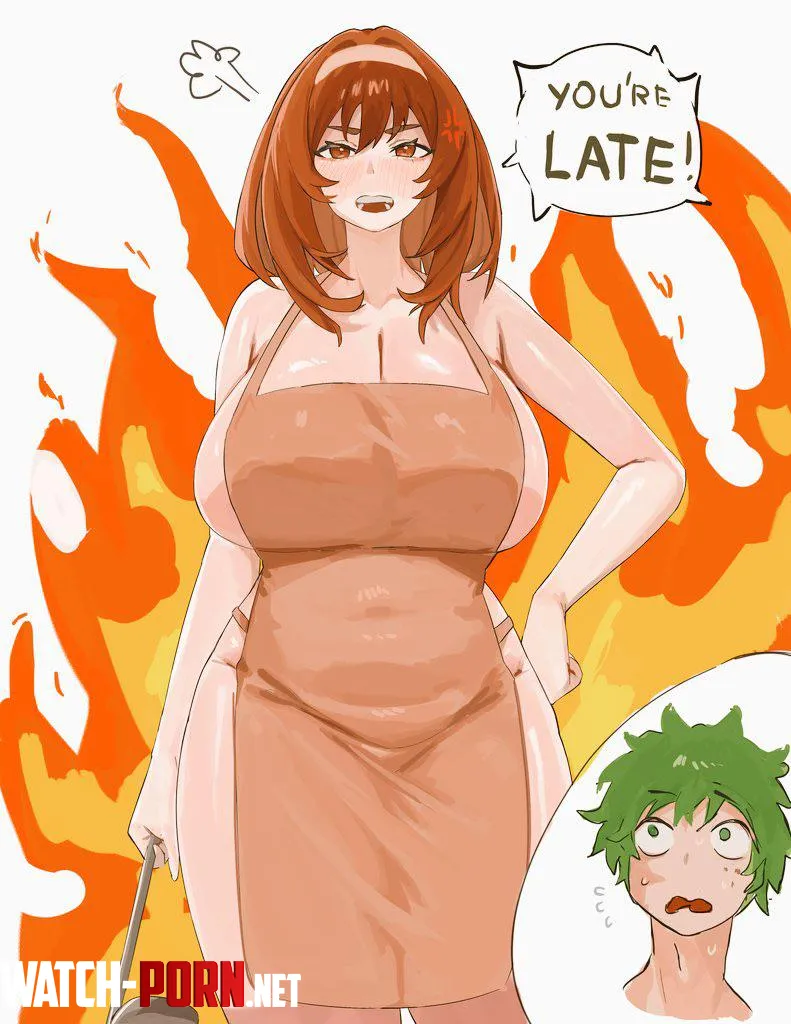 Ochako as an angry MILF (Nyan_Somoe) by MillionHypotheses