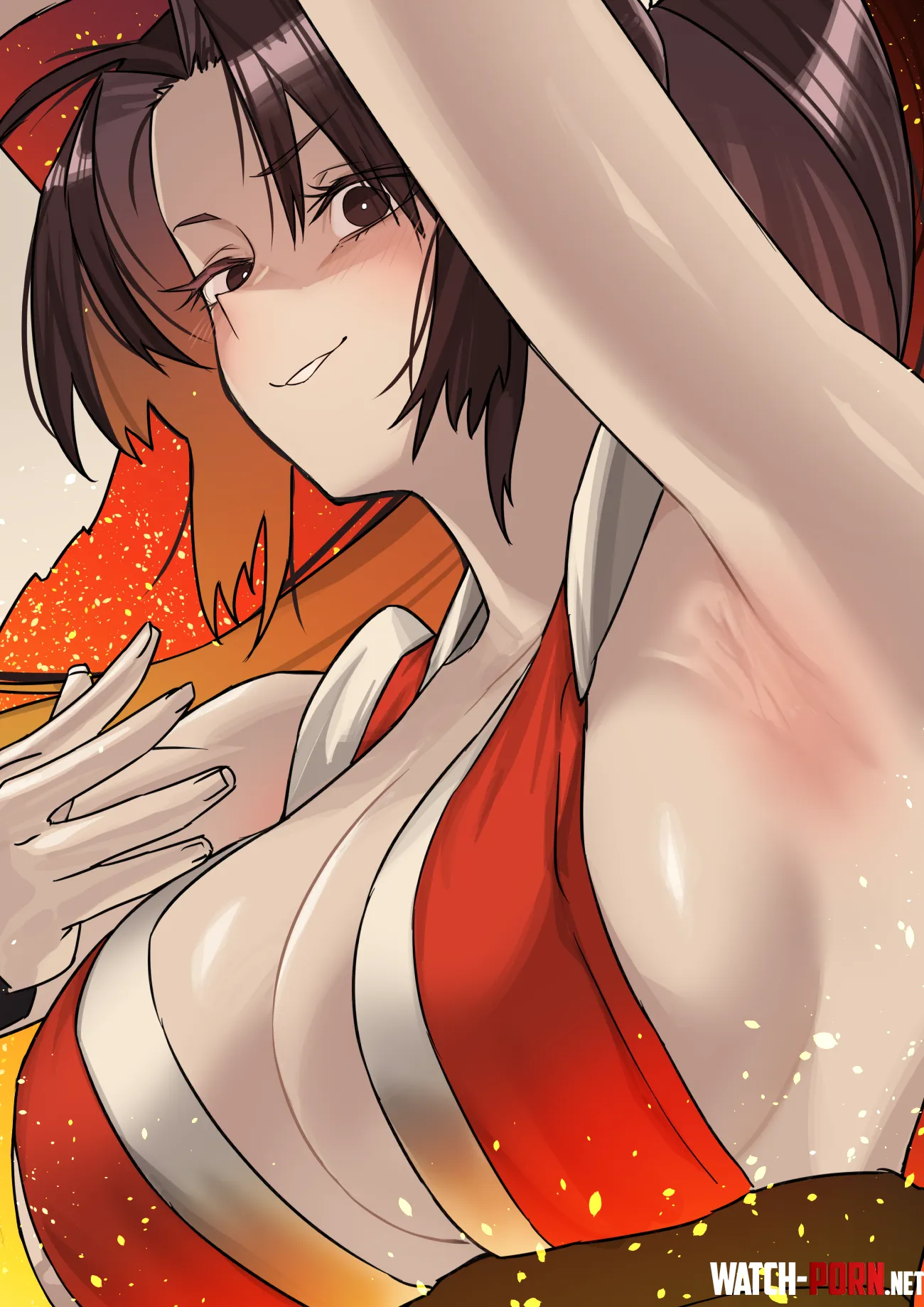 Shiranui Mai's smooth pretty armpussy by Level-Ad5048