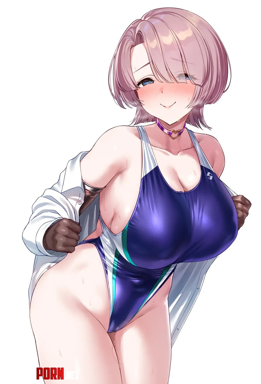 Mao in shirt and swimsuit (satou kuuki) [iDOLM@STER / Gauken iDOLM@STER] by elegantloveglimmer