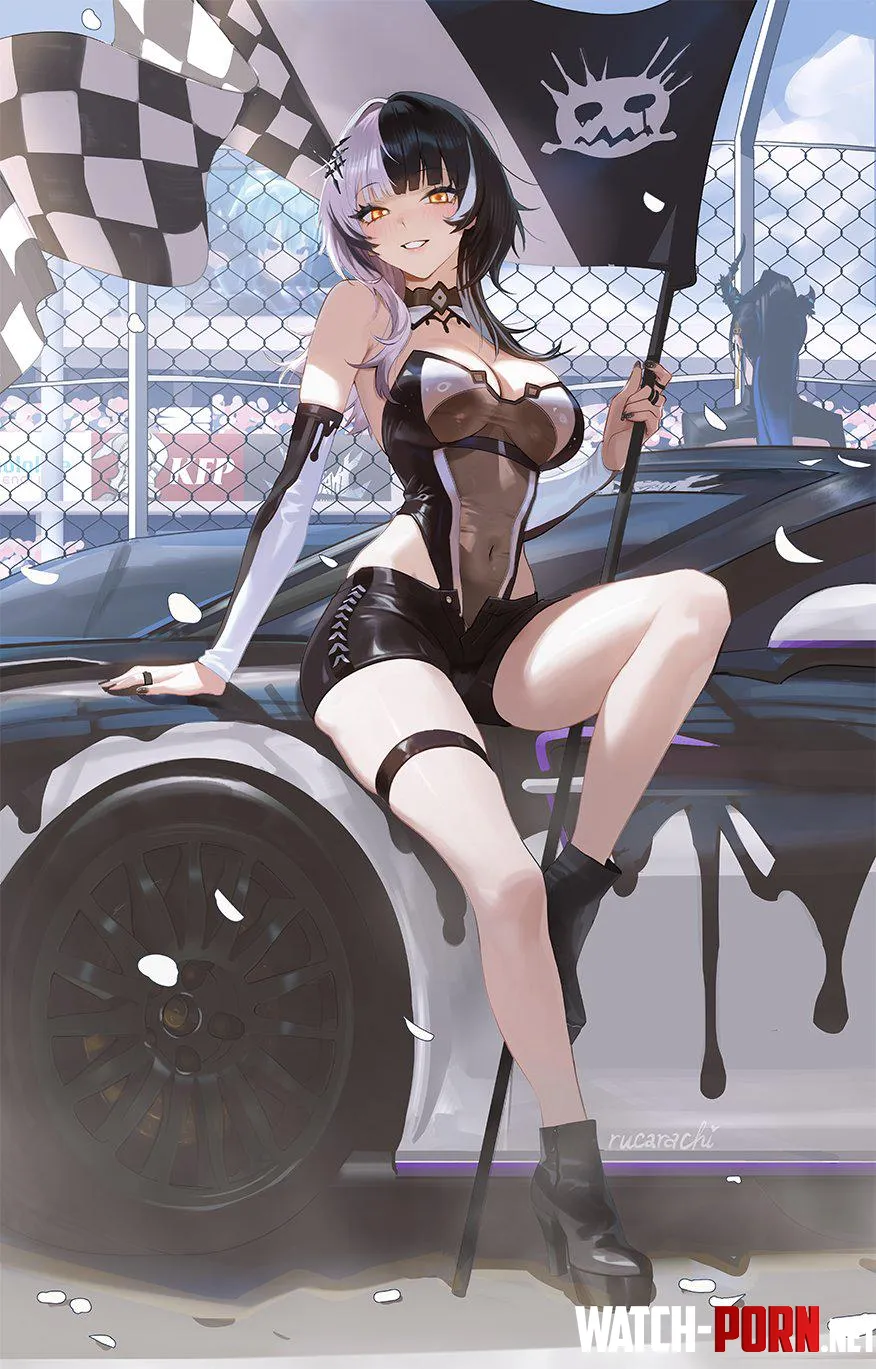 Shiori Novella in race queen outfit (rucarachi) [Hololive] by elegantloveglimmer