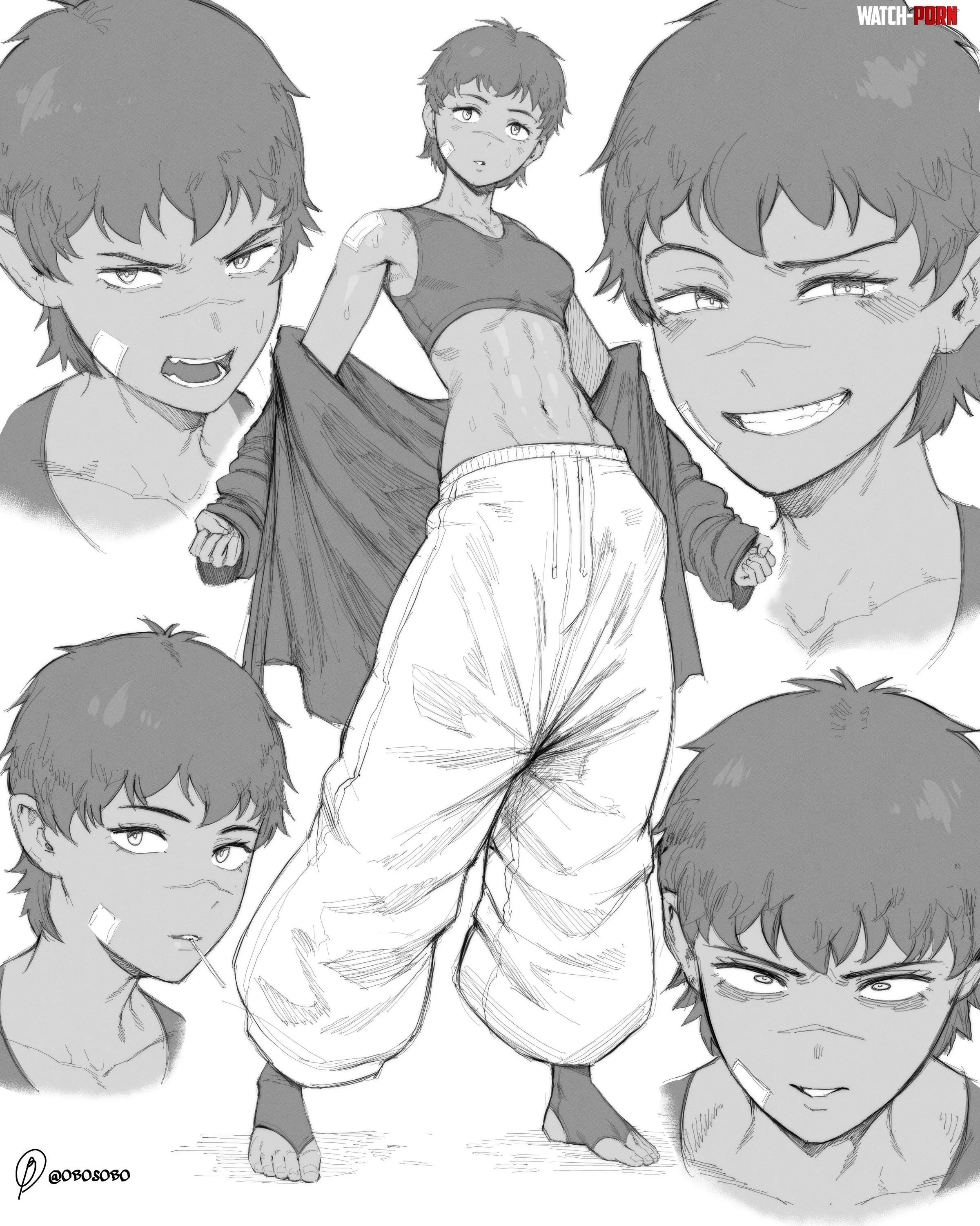 Expressive Tomboy[@0bosobo] by TheTMoneyMan