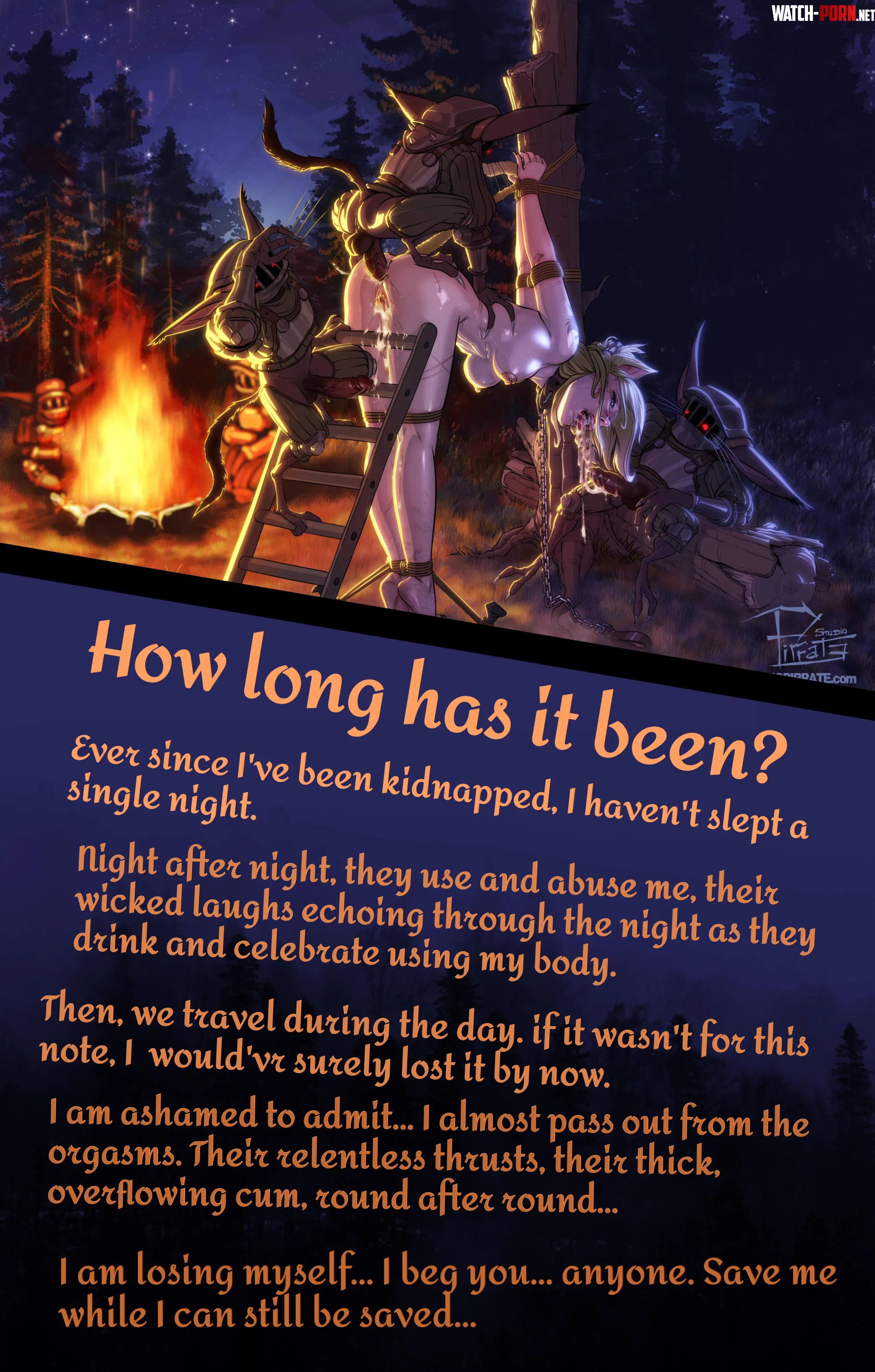 Kidnapped by Kobolds [Non-con] [Gangbang] [Captured] [Defeat] [Mindbreak] [Fear] [Artist: Studio-Pirrate] by CommanderFoxNSFW