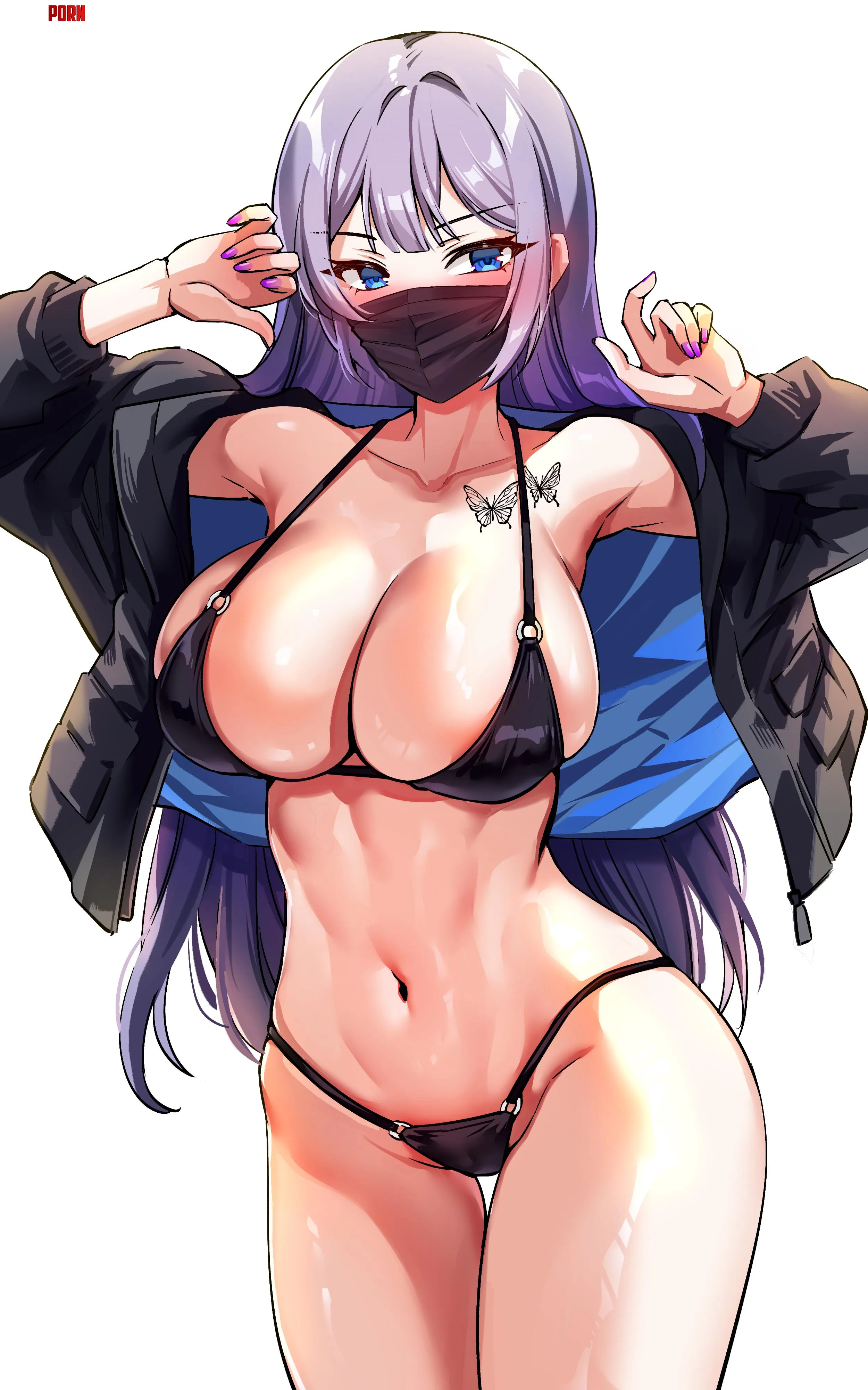 Someone is a little shy about her new bikini (foxyrain) by MurkyNeighborhood135
