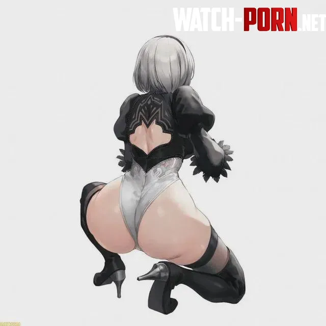 2B showing her butt by HiroXZeroTwo2018