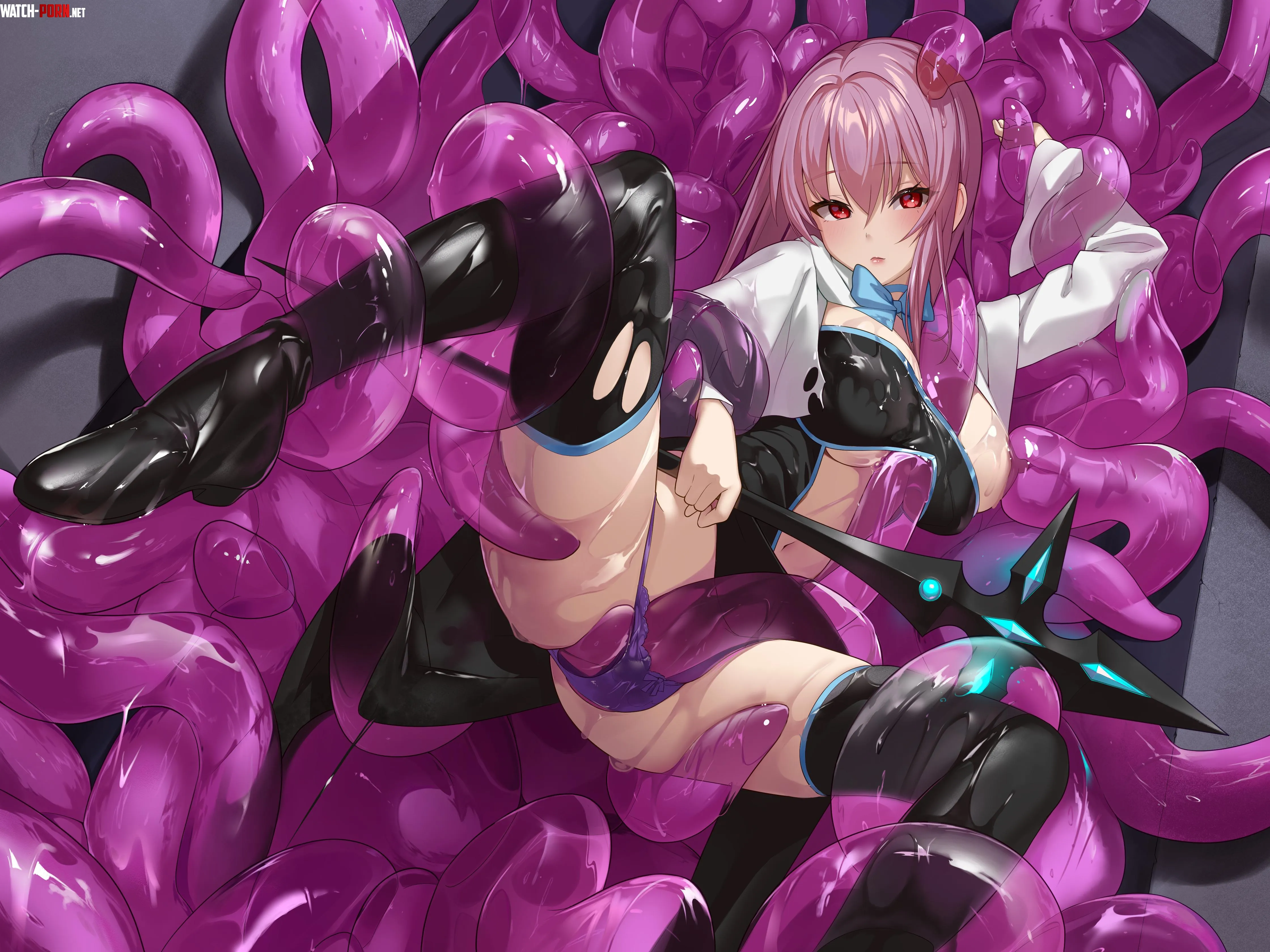 She couldn't handle a room full of tentacles so its about to handle her by Da_Darius