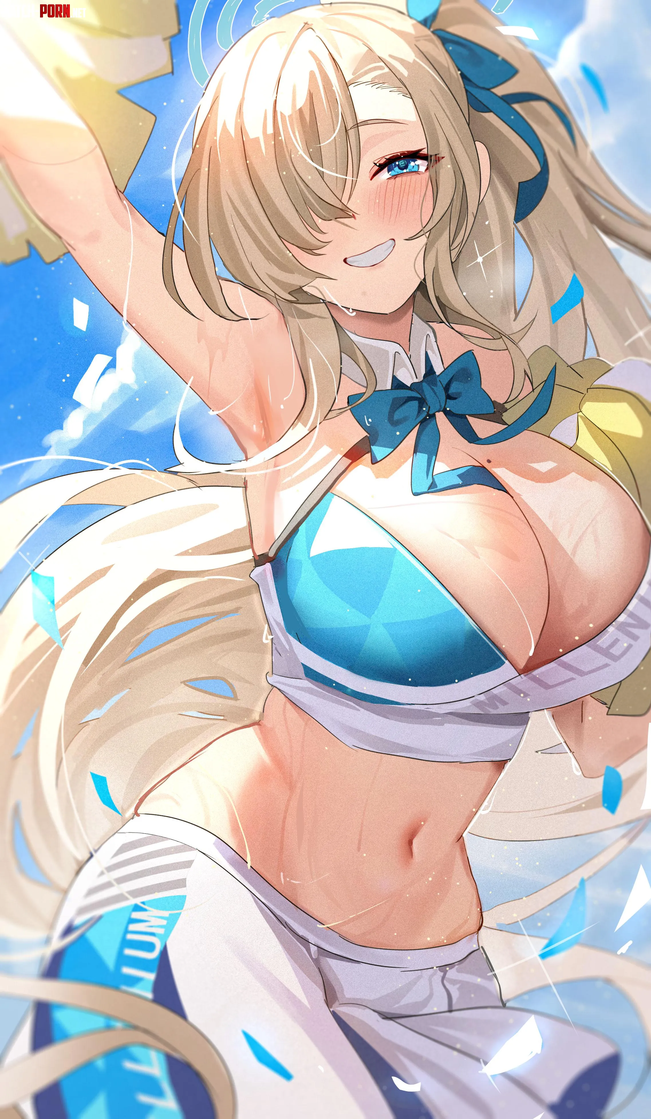 Asuna in cheerleader outfit (碳酸 / szmmm303) by elegantloveglimmer