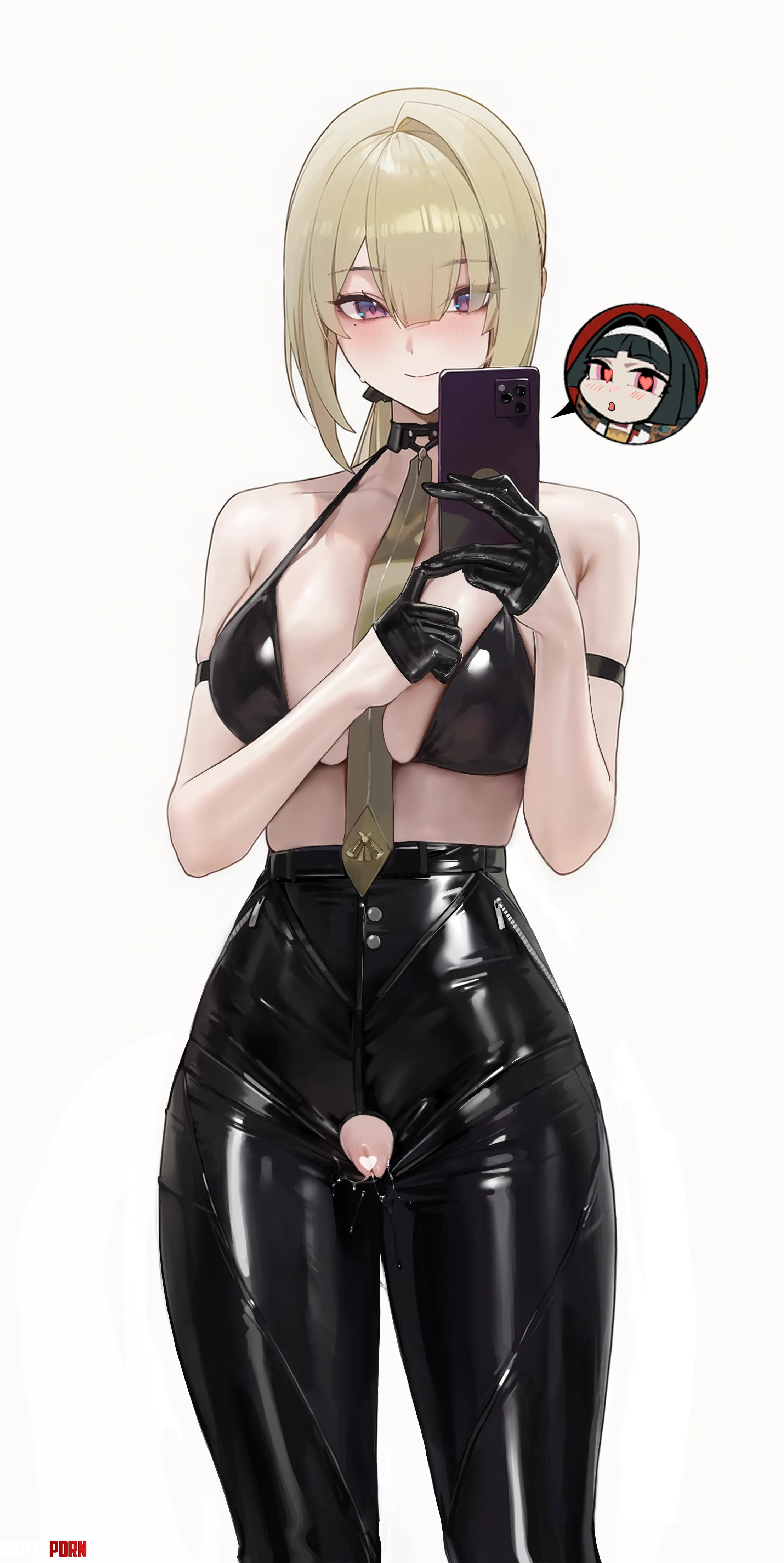 Evelyn takes a picture (far side) [Zenless Zone Zero] by llamanatee